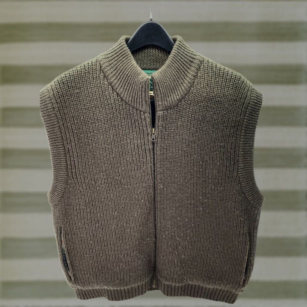 Vintage VINTAGE Woolrich Ducks Unlimited Sweater Vest Mens L Brown Wool Full Zip Ribbed Lined Size US L / EU 52-54 / 3 - 1 Thumbnail