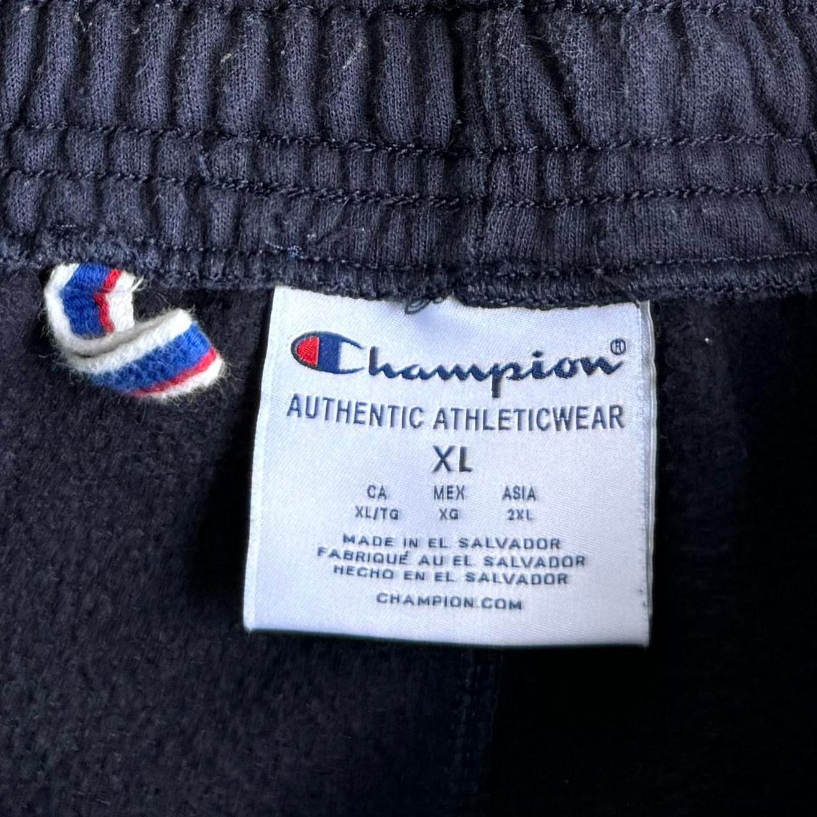 Champion × Vintage Vintage Y2K Champion Navy Blue Baggy Opium Tech Sweatpants Size US 36 / EU 52 - 4 Thumbnail