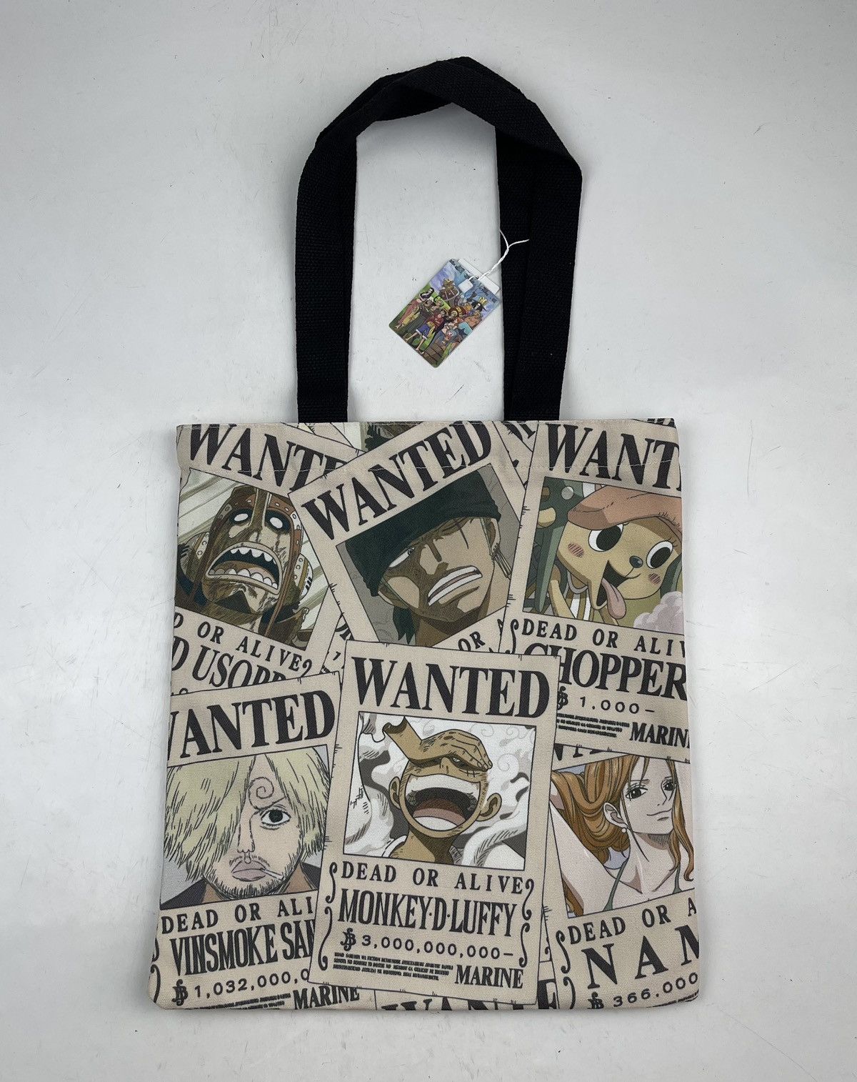 one piece wanted poster tote bag tc39