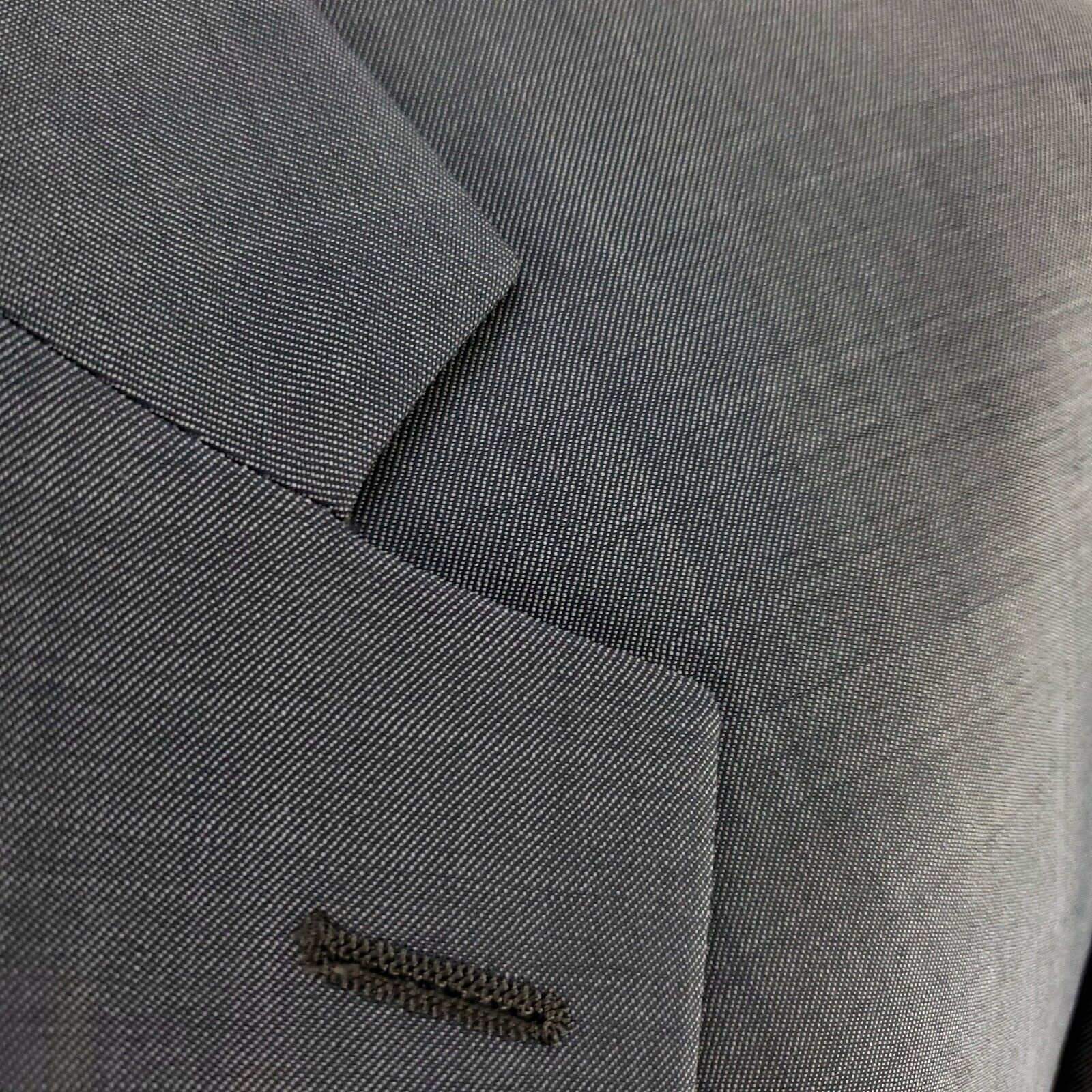 Joseph Abboud Joseph Abboud Wool 2 Button 2 Piece Suit 42R Blue Birdseye 3 Size 42R - 2 Thumbnail