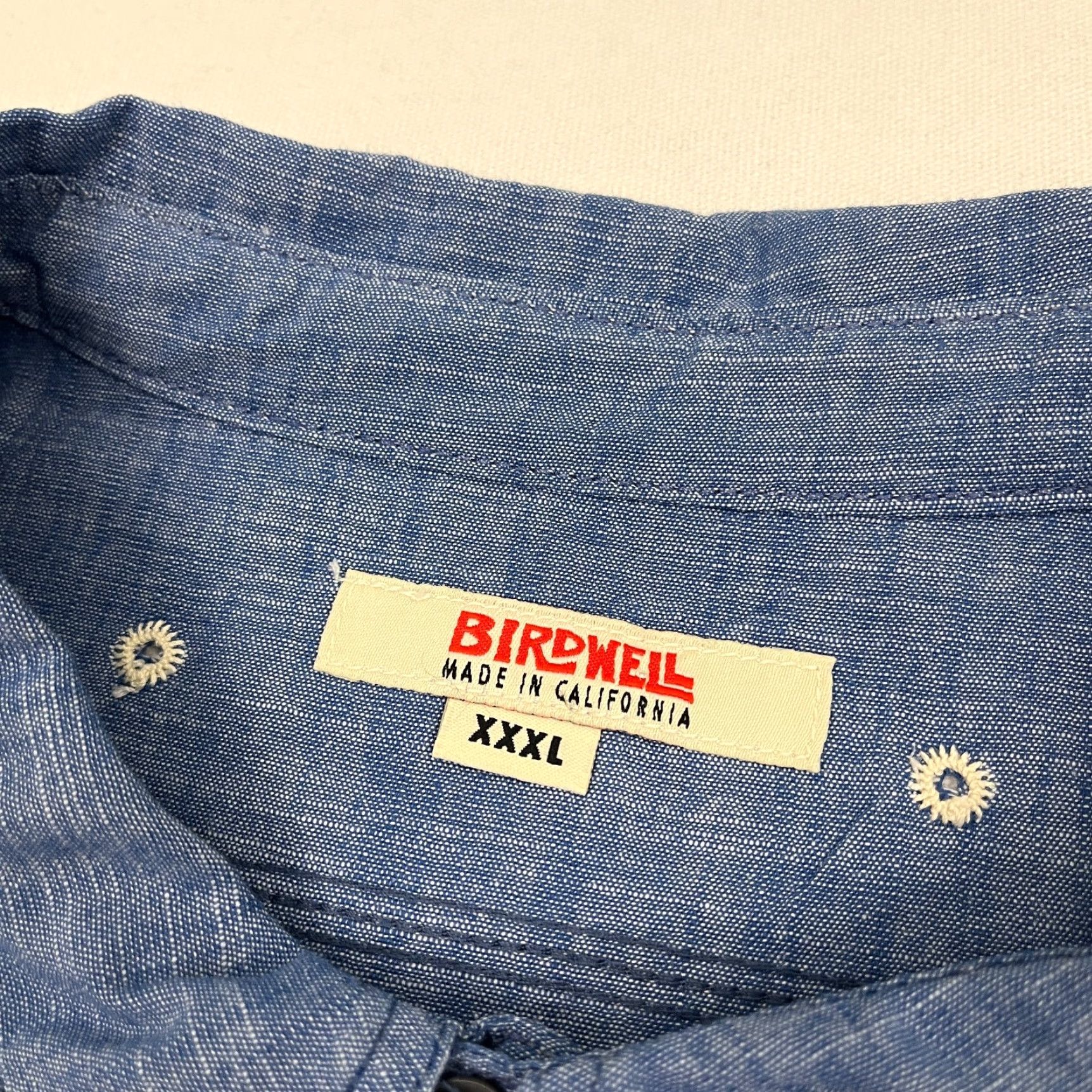 Vintage VINTAGE Birdwell Beach Britches Shirt Mens 3XL Blue Chambray Button-Up Work Vented Button Up Size US XXL / EU 58 / 5 - 2 Thumbnail
