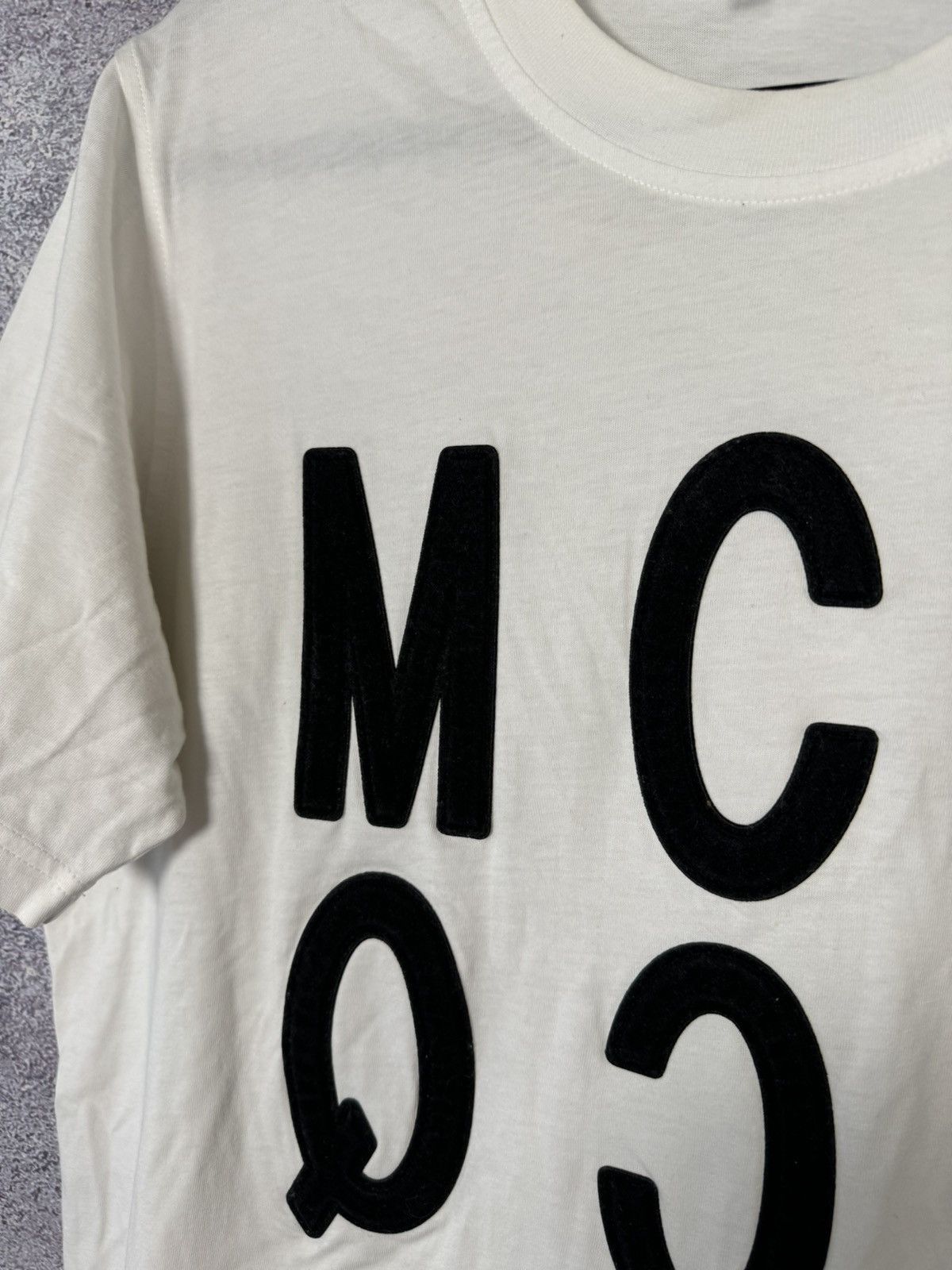 Alexander McQueen × MCQ McQ Alexander McQueen Big Mirror Logo White T-Shirt Large Size US L / EU 52-54 / 3 - 8 Thumbnail