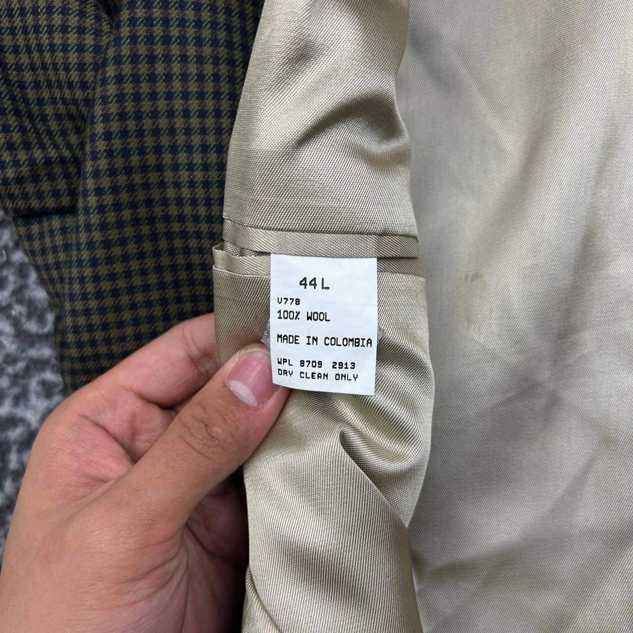 Nautica Vintage Nautica Blazer Men 44L Houndstooth 3 Button Wool Size 44L - 3 Thumbnail