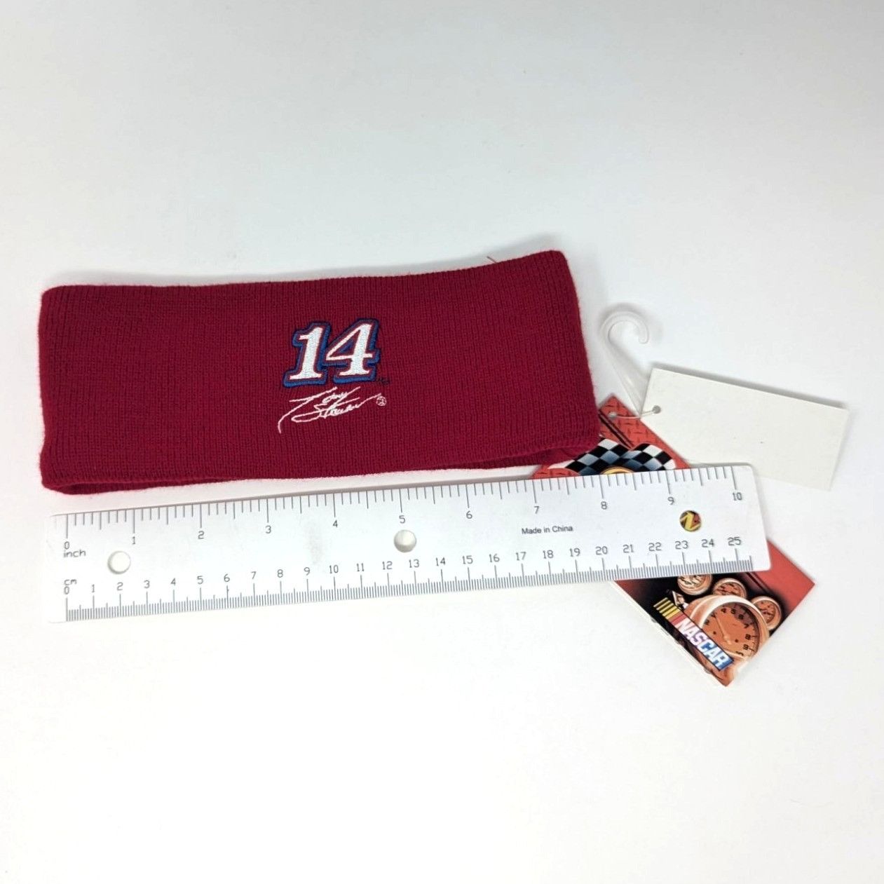Vintage NASCAR #14 Tony Stewart Old Spice Headband Red Sweatband NWT Size ONE SIZE - 2 Thumbnail