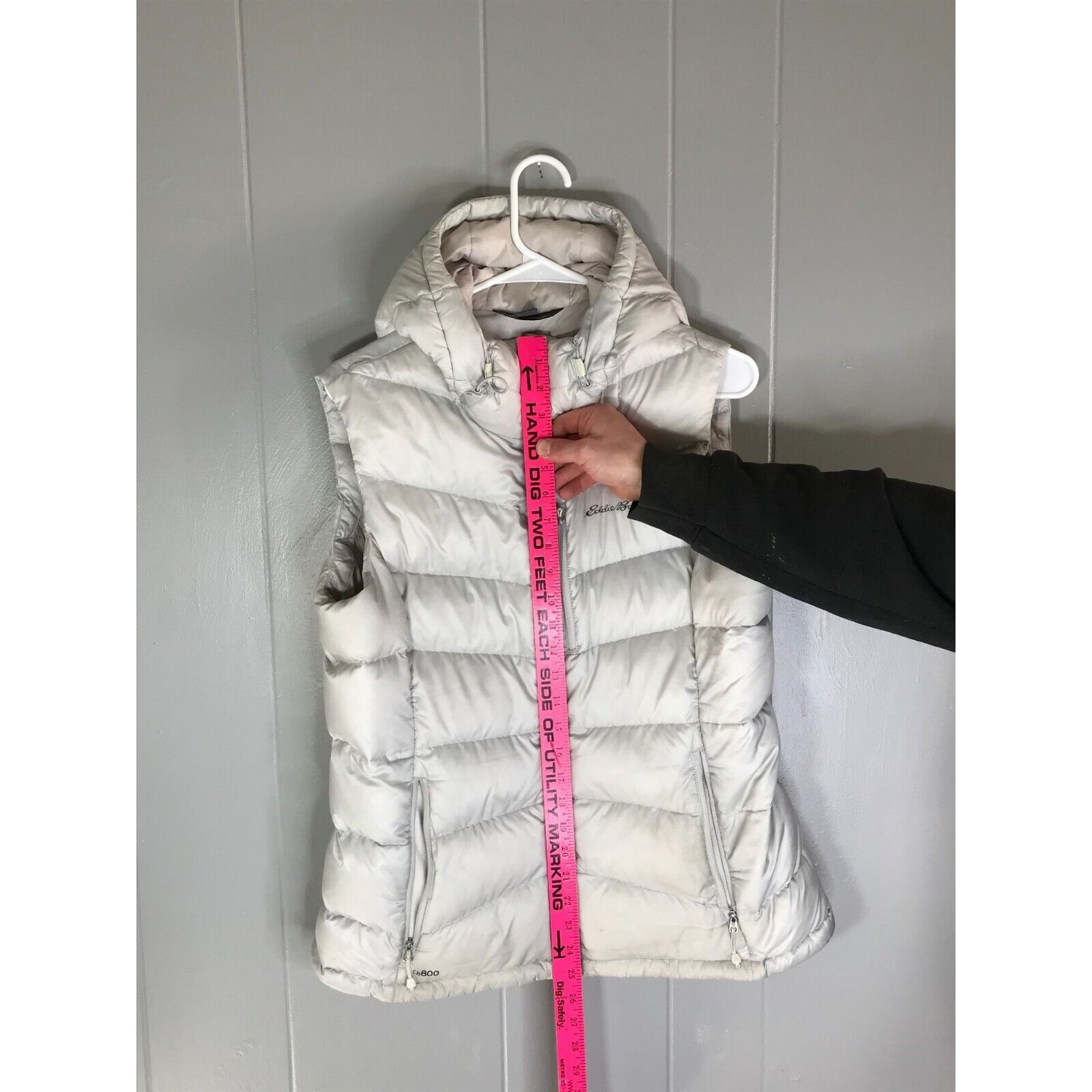 Eddie Bauer Eddie Bauer Vest Women's L White Full Zip Hooded EB800 Down Size L / US 10 / IT 46 - 8 Thumbnail