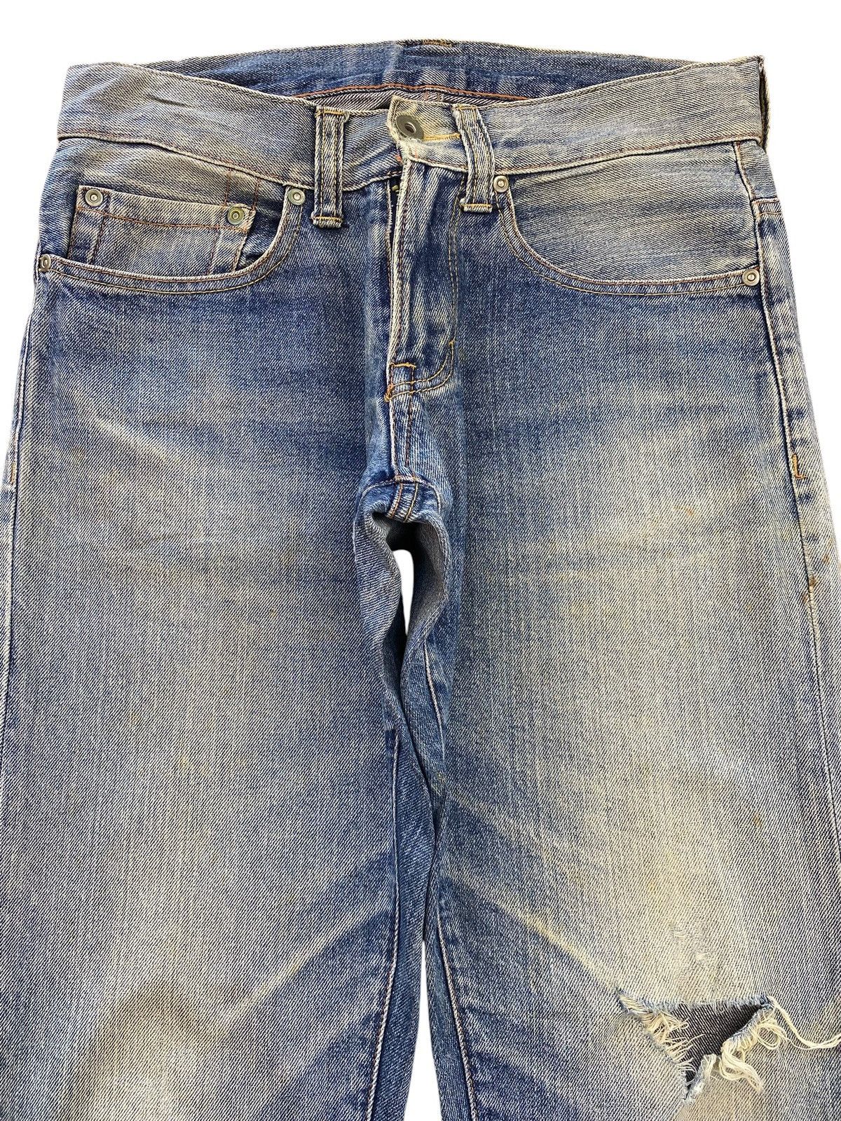 Japanese Brand Japanese Brand Faded Wash Ripped Style Straight Leg Jeans Size US 30 / EU 46 - 2 Thumbnail