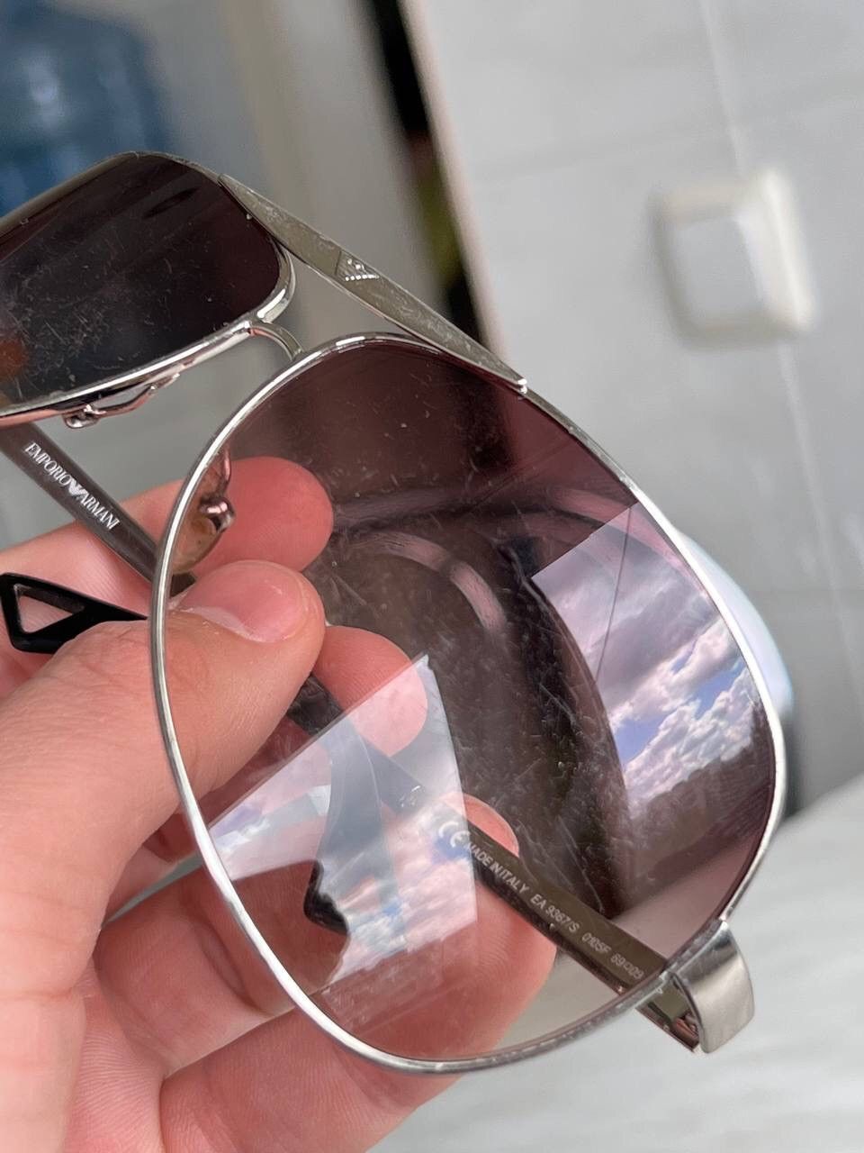 Emporio Armani × Vintage Vintage Emporio Armani Sunglasses Punk Rock Eyewear Logo Y2K Size ONE SIZE - 9 Thumbnail