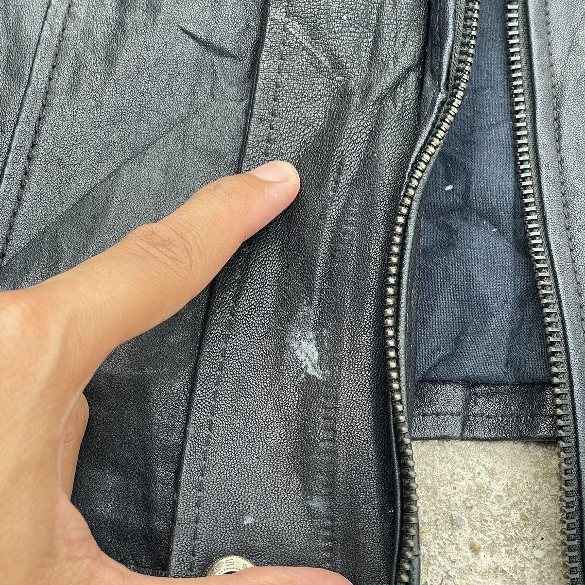 Guess “GUESS” AVANT GARDE TURTLE NECK LEATHER JACKET Size XS / US 0-2 / IT 36-38 - 11 Thumbnail