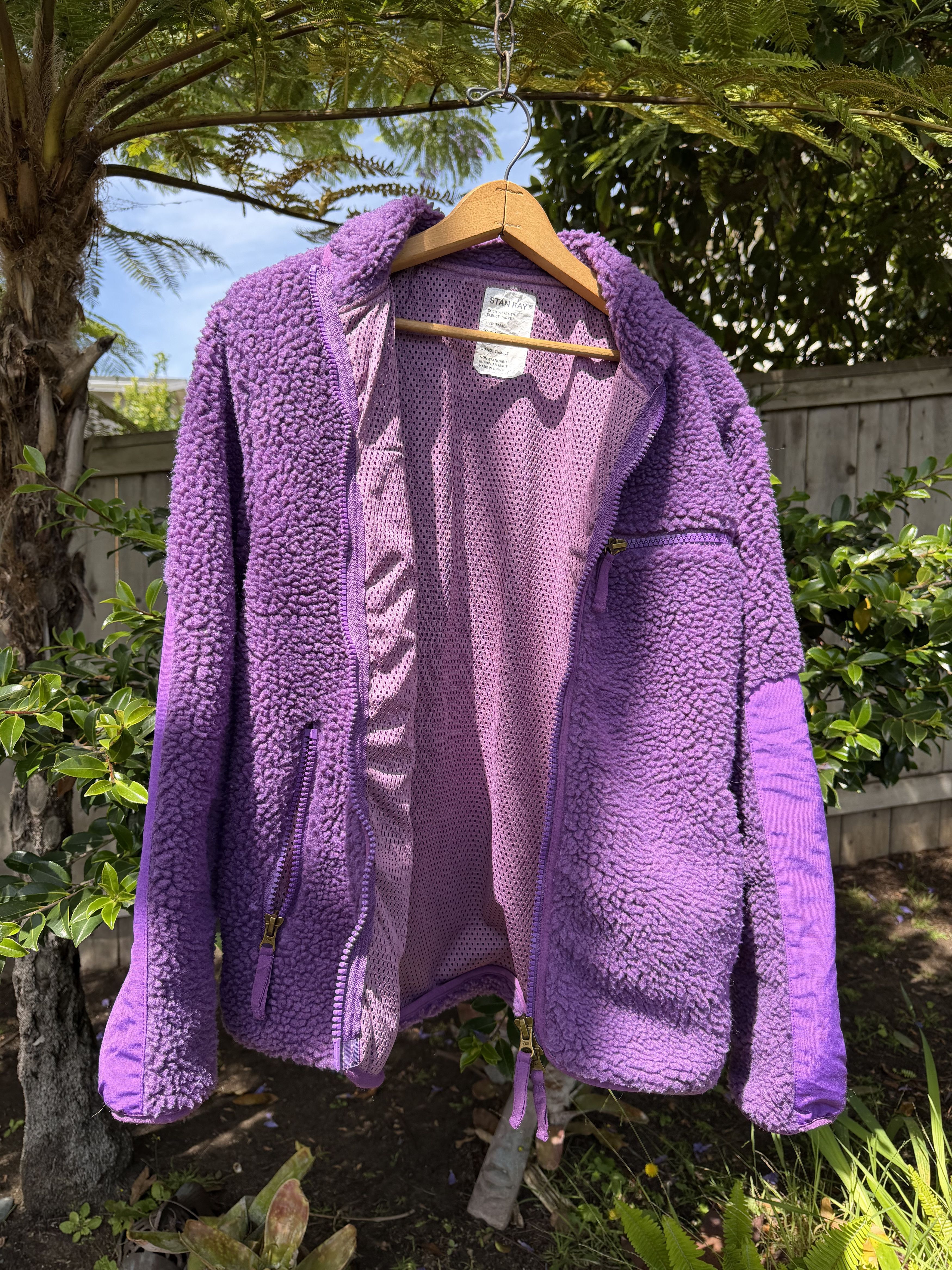 Stan Ray Stan Ray High Pile Fleece Zip-up Jacket in Purple Size Small Size US S / EU 44-46 / 1 - 21 Thumbnail