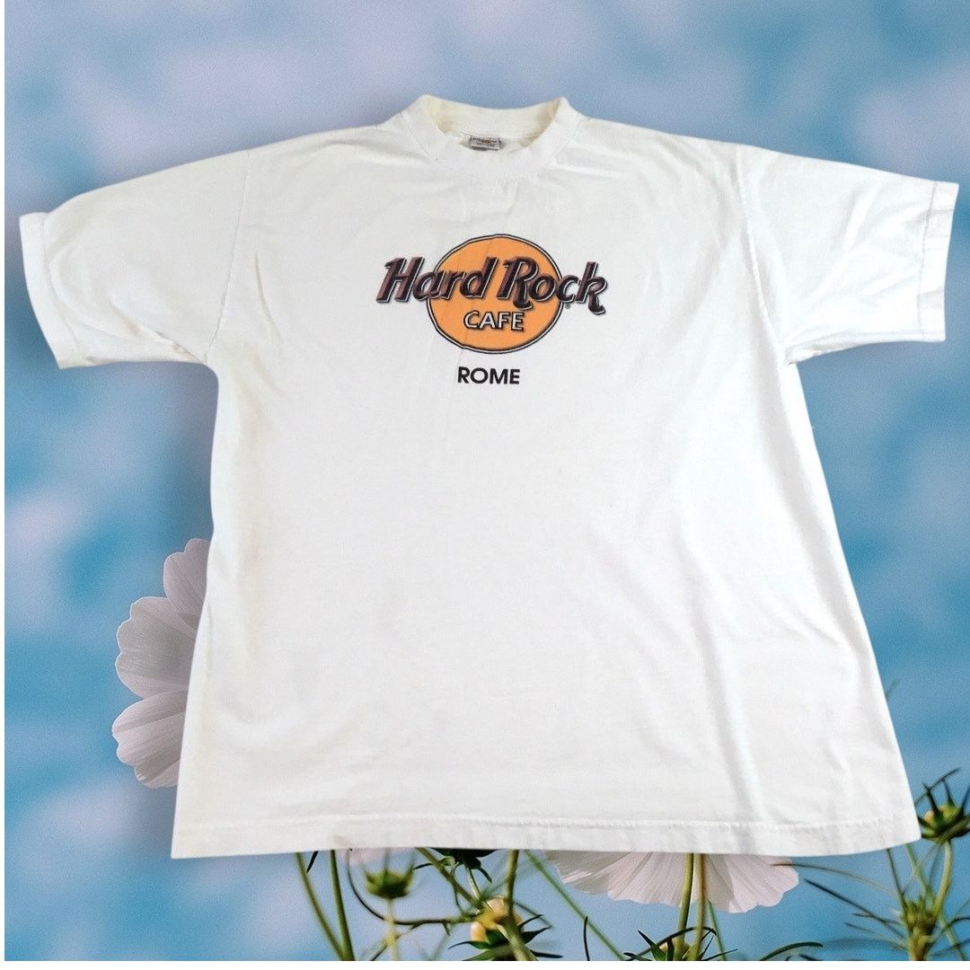 Hard Rock Cafe Hard Rock Cafe Classic Logo T-Shirt Rome Size X-Large Size US XL / EU 56 / 4 - 1 Thumbnail