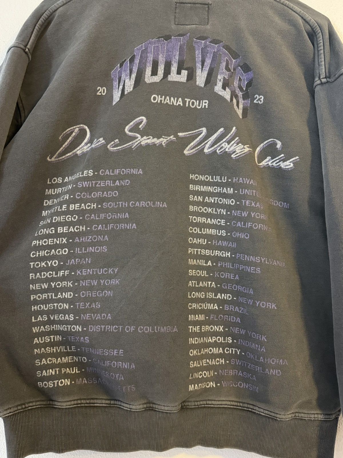 Darc Sport 2023 darc sport wolves club faded world tour crewneck Size US L / EU 52-54 / 3 - 4 Thumbnail