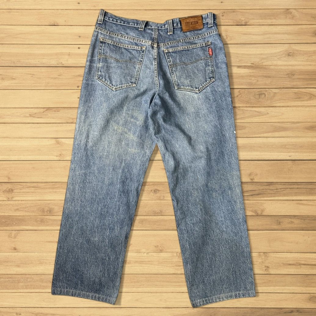 🔥🇺🇸 90s Blue Way Aging Wash Denim Made in Usa W36