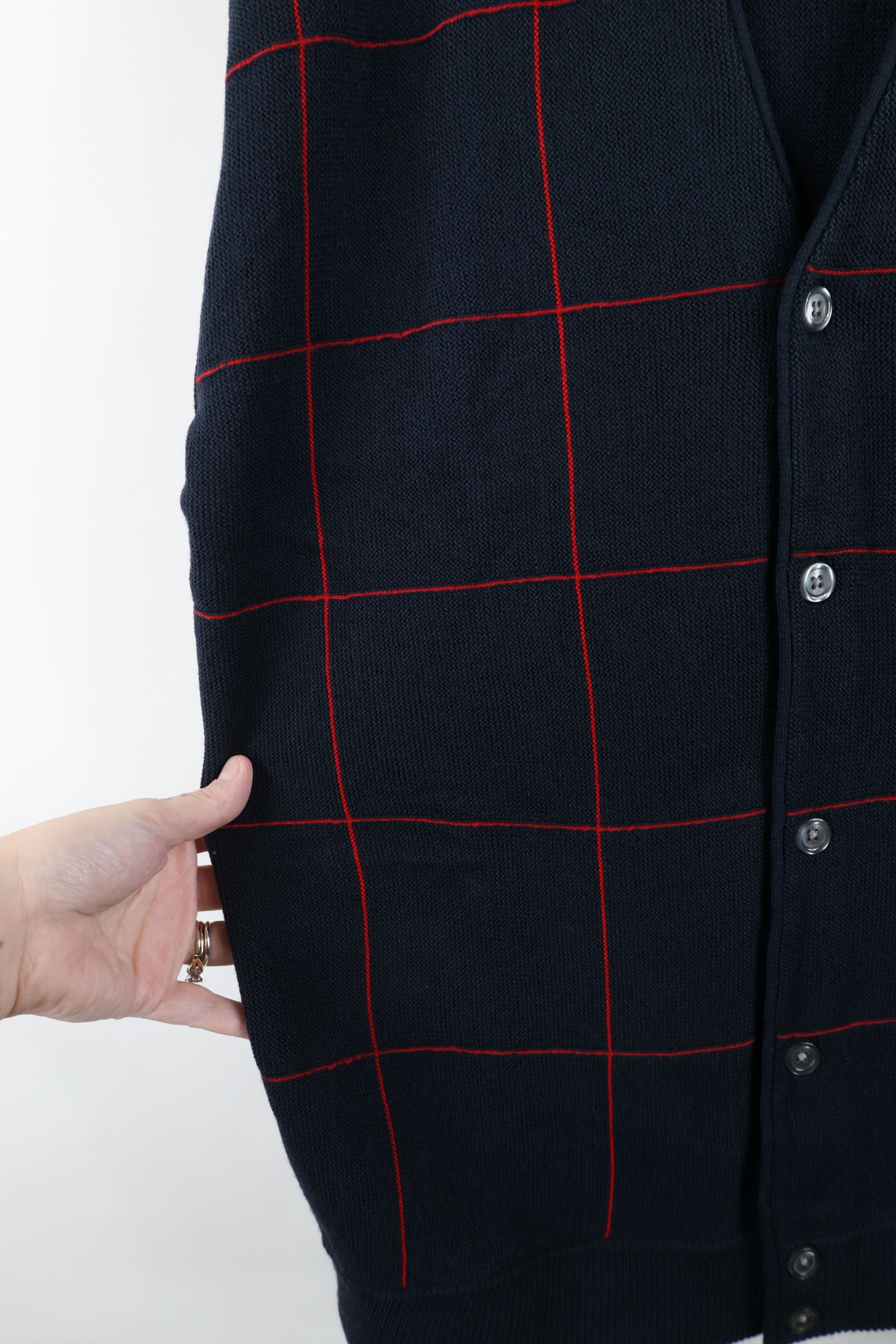 Vintage Deadstock Vintage 90s Streetwear Knit Cardigan Sweater Size US M / EU 48-50 / 2 - 7 Thumbnail
