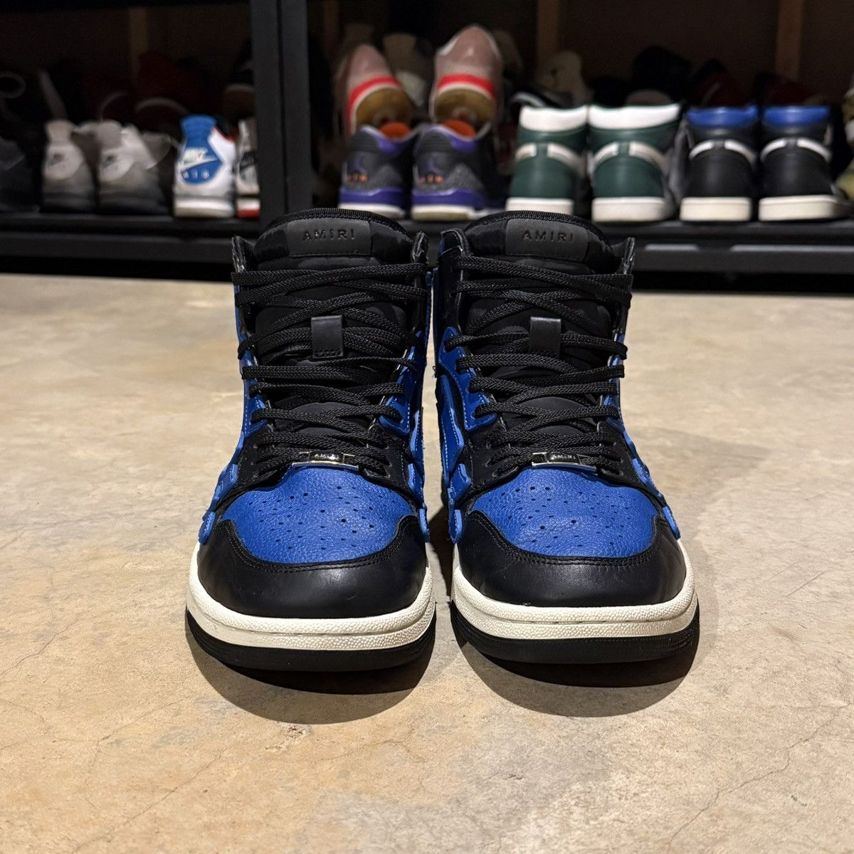 Amiri Amiri Skel Top High Sneaker Black Blue US 11 Size US 11 / EU 44 - 5 Thumbnail