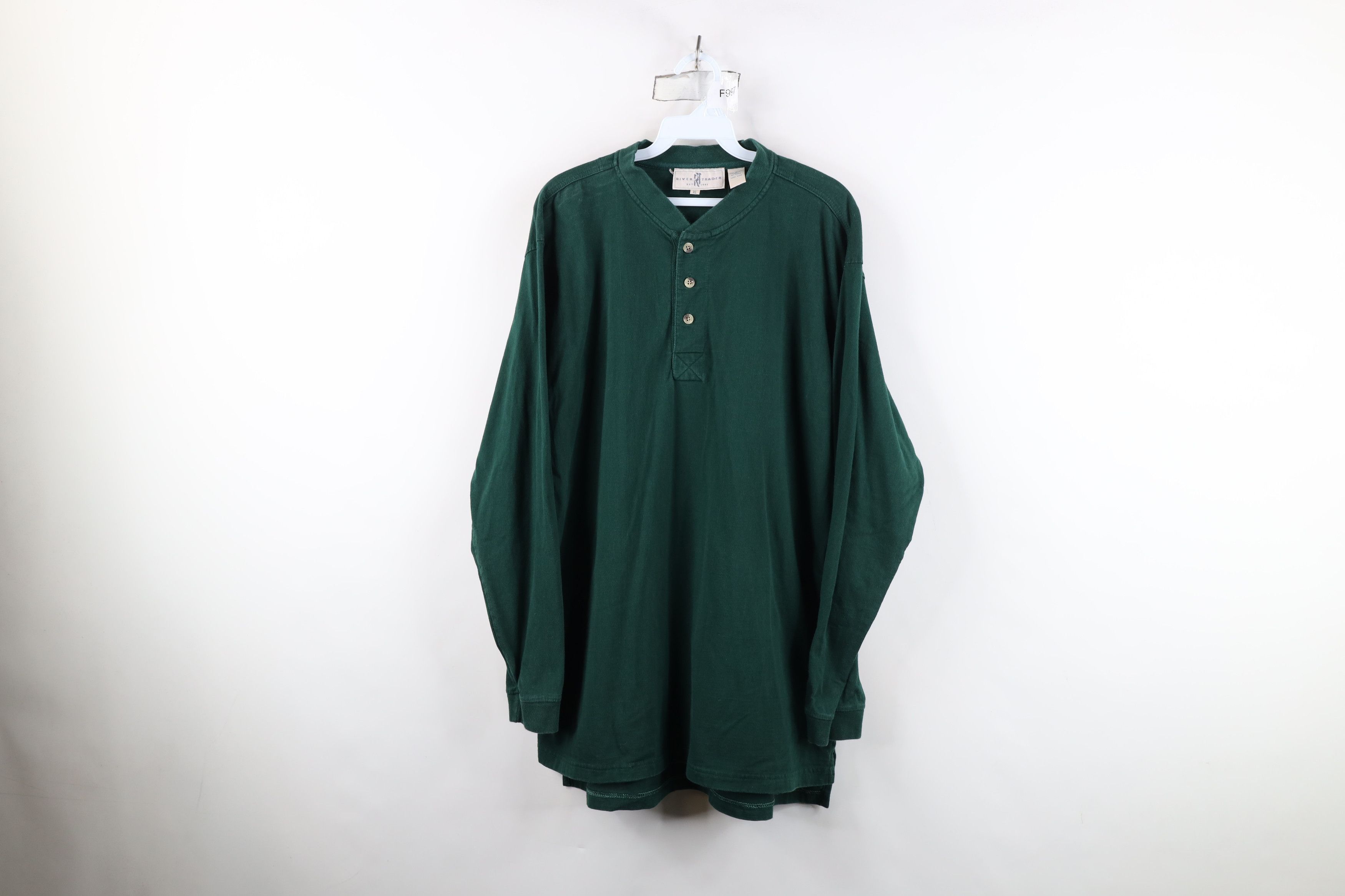 Vintage Vintage 90s Streetwear Heavyweight Long Sleeve T-Shirt Size US XL / EU 56 / 4 - 1 Thumbnail