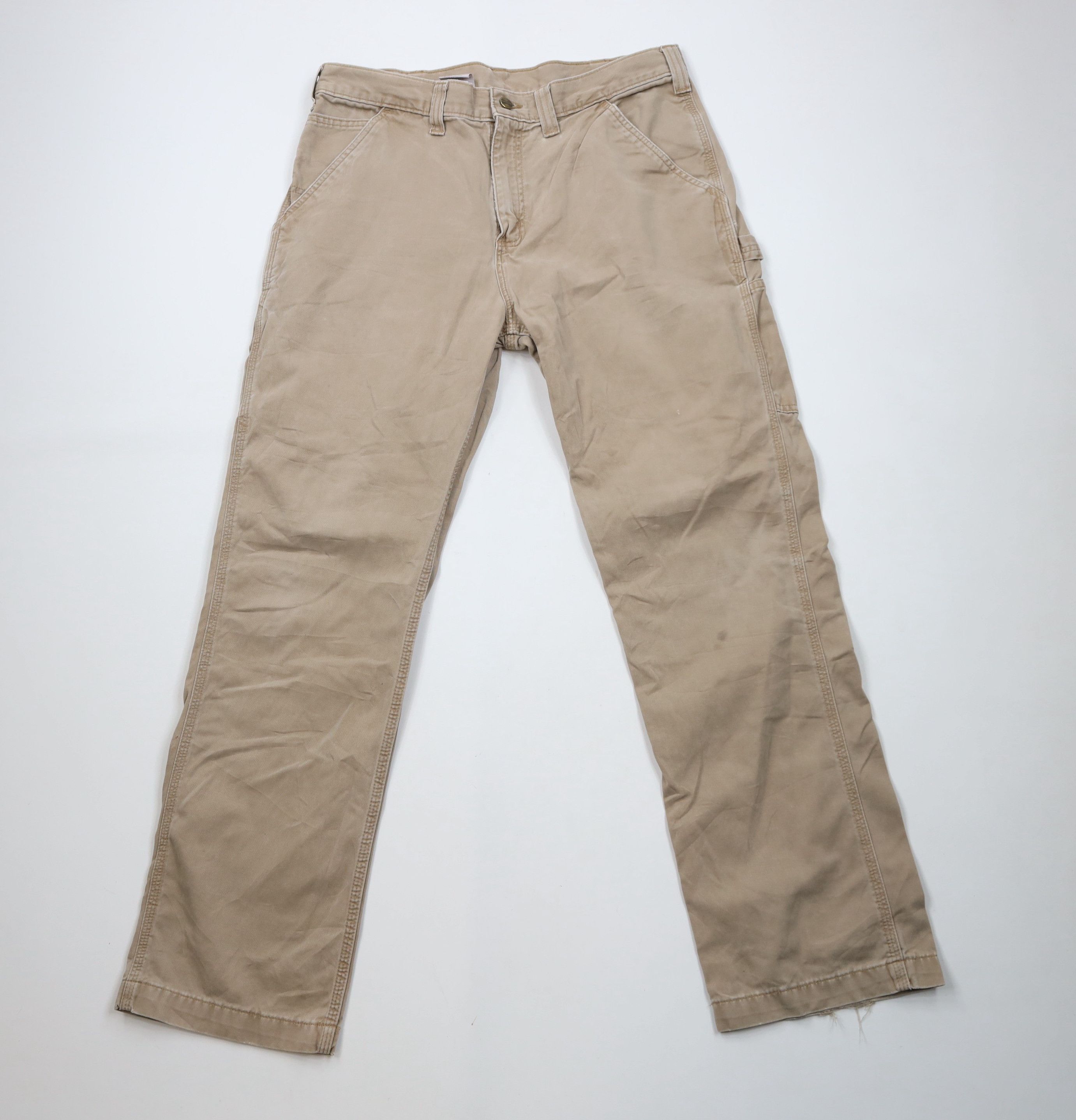 Carhartt × Vintage Vintage Y2K Carhartt Relaxed Fit Wide Leg Dungaree Pants Size US 35 - 1 Thumbnail