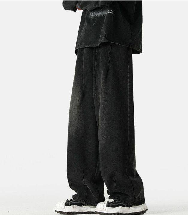 Jean Men's American Vintage Straight-Leg Black Wide-Leg Jeans Size US 32 / EU 48 - 4 Thumbnail