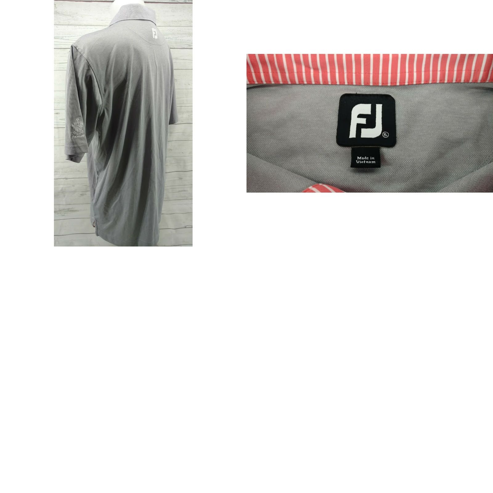 Footjoy Footjoy Mens XL Gray Richland Golf Polo Shirt Size US XL / EU 56 / 4 - 8 Thumbnail