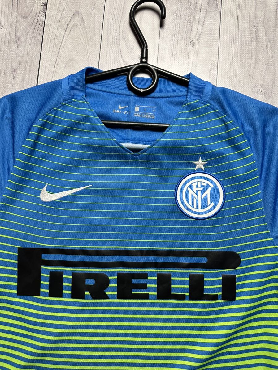 Nike Nike Inter Milan soccer jersey Pirelli blue/Green size S Size US S / EU 44-46 / 1 - 6 Thumbnail