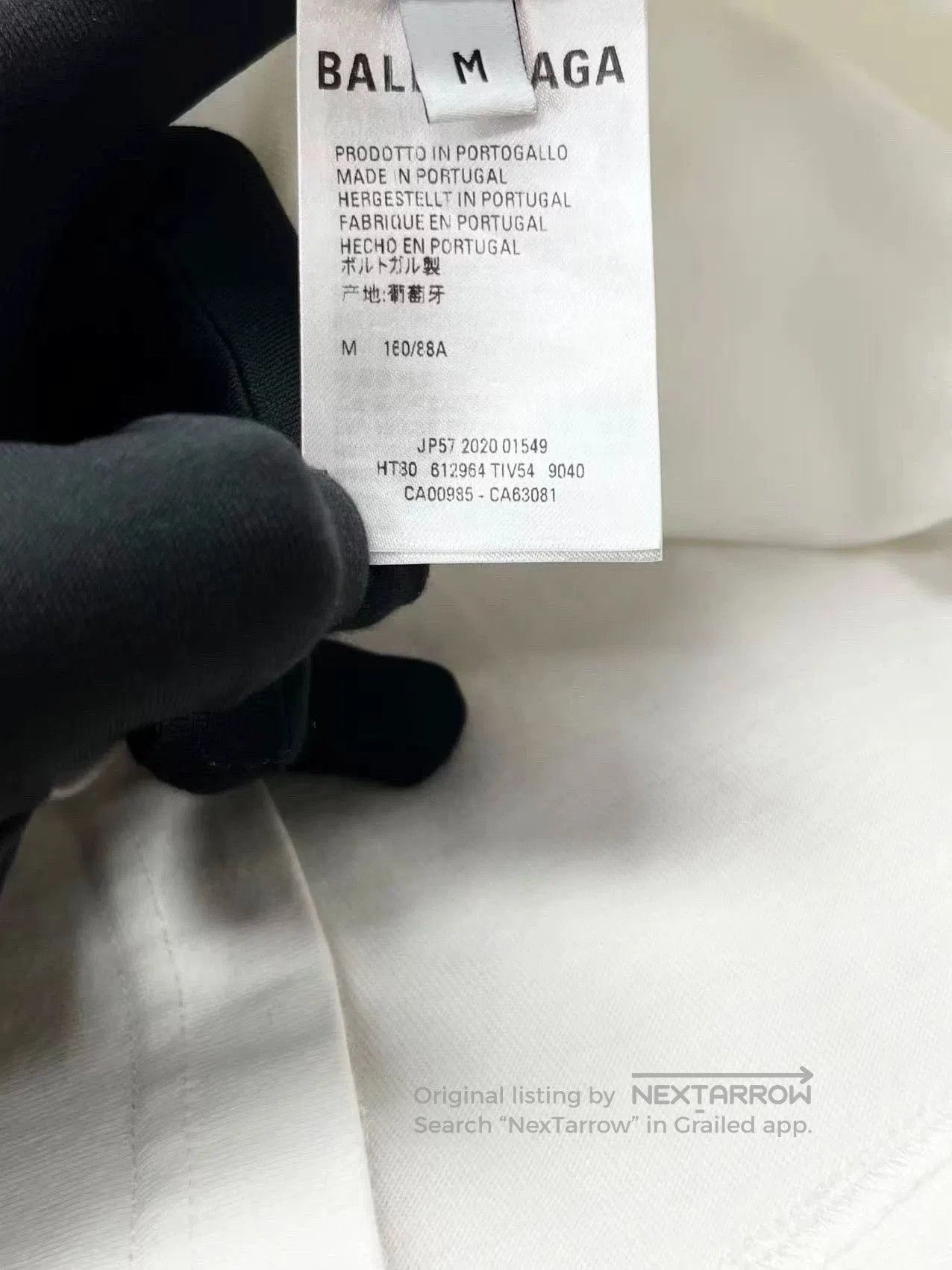 Balenciaga balenciaga white logo short sleeve t. Size US M / EU 48-50 / 2 - 5 Thumbnail