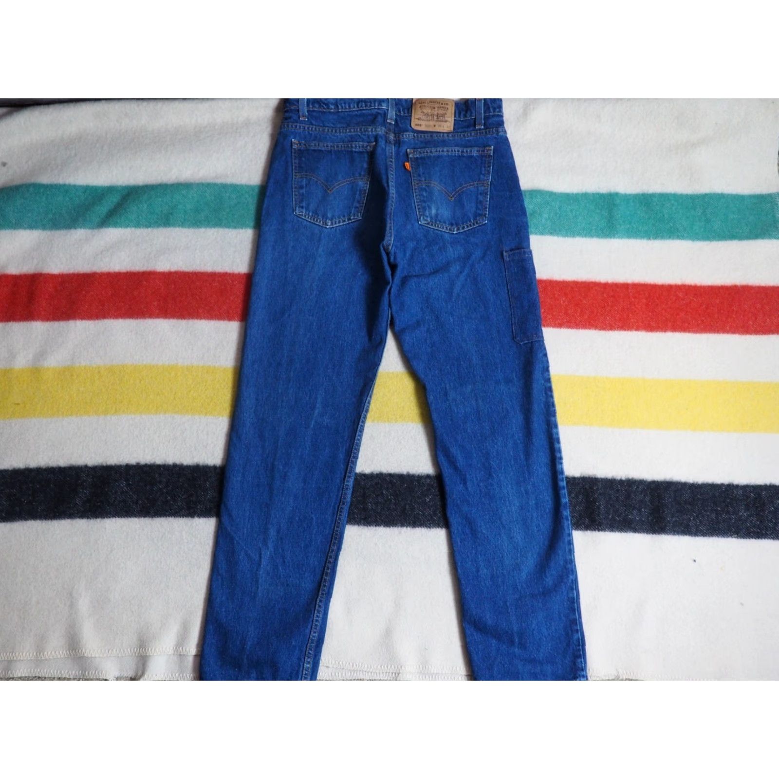 Levi's VTG Levi's 505 Jeans Dark Blue Wash Denim Pants Mens 34x32 Rockabilly Casual Jeans USA 1990s Size US 34 / EU 50 - 2 Thumbnail