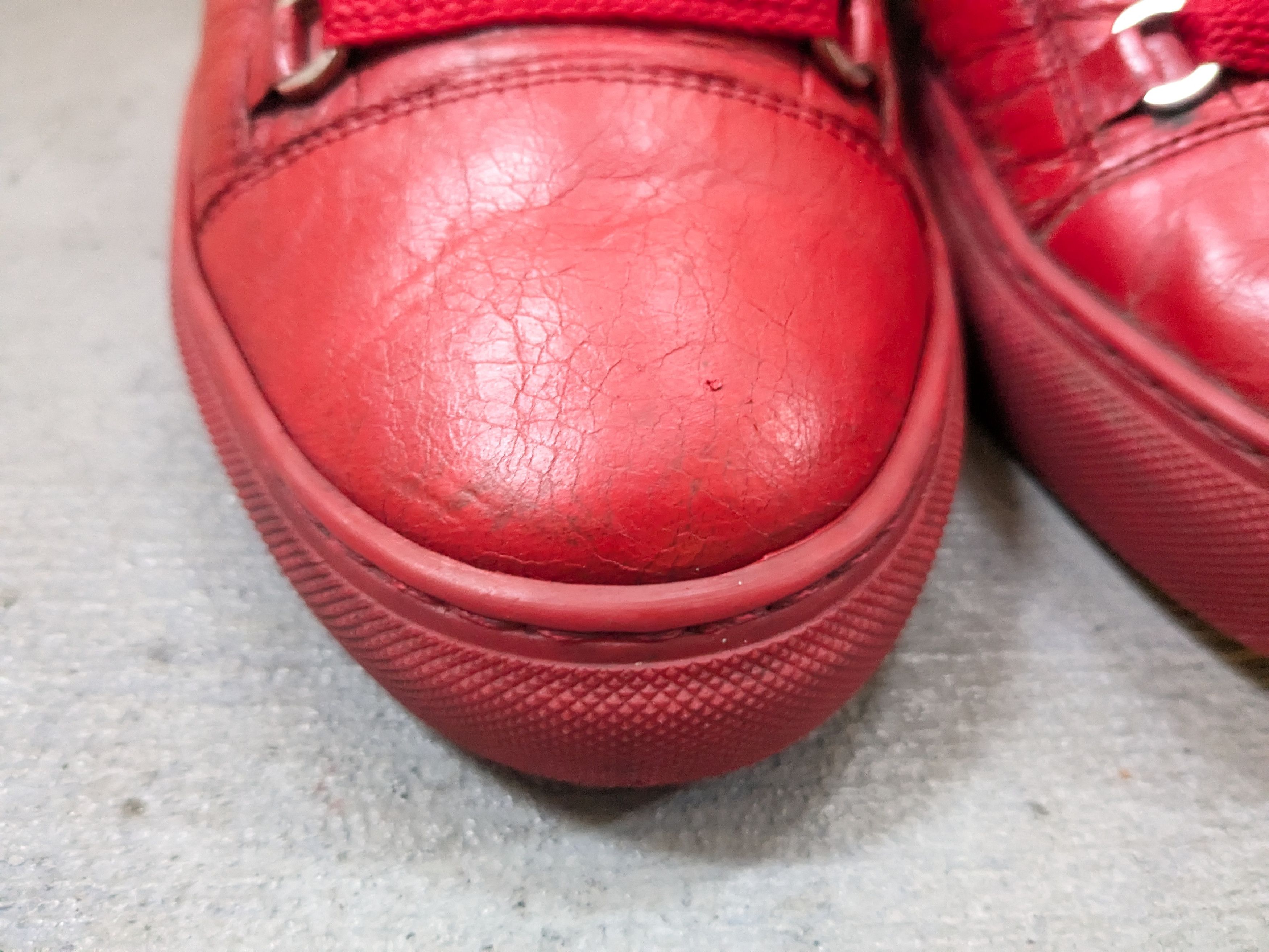 Balenciaga Balenciaga Arena Red 11 Leather High Tops Size US 11 / EU 44 - 4 Thumbnail