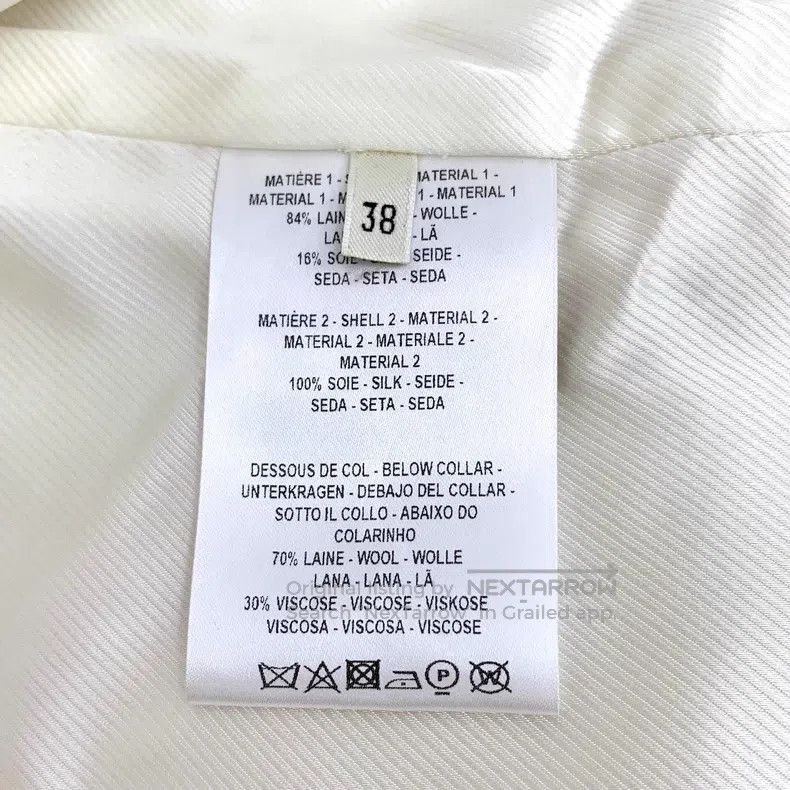 Hermes Hermes Off-white wool lapel long-sleeved coat Size XS / US 0-2 / IT 36-38 - 8 Thumbnail
