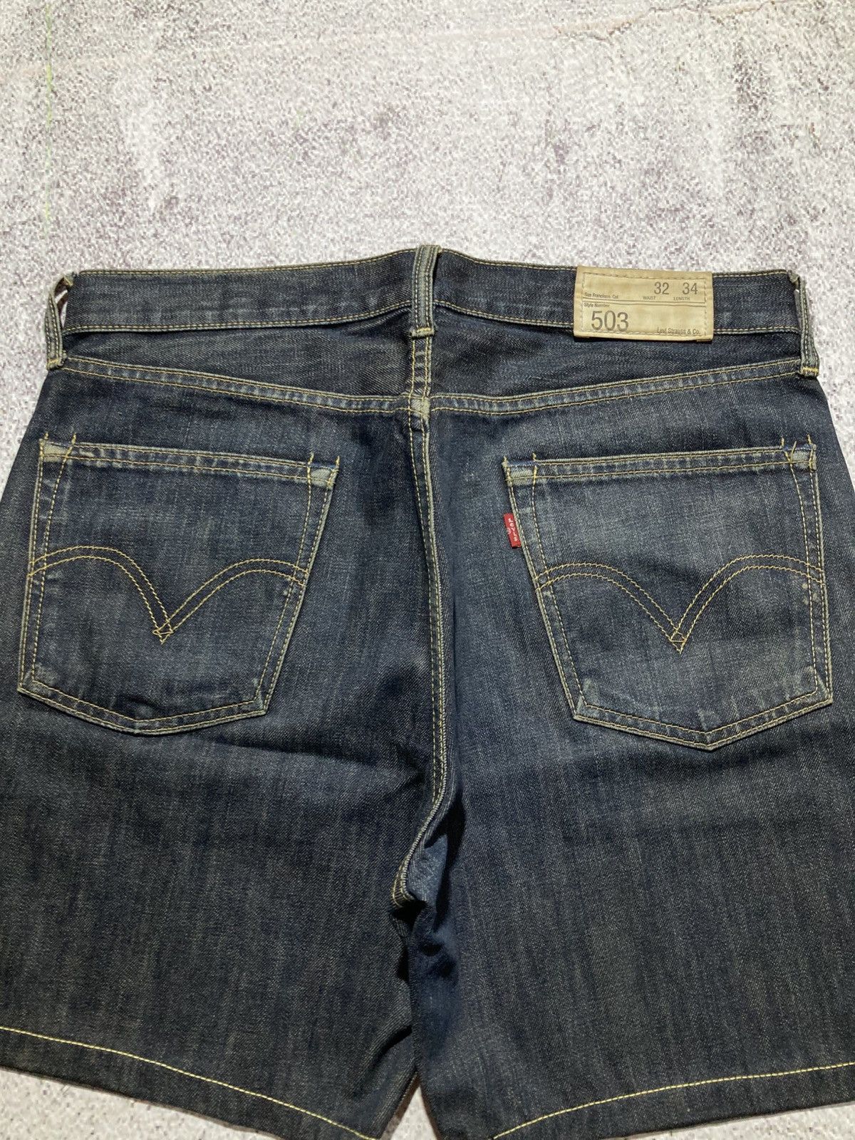 Levi's Vintage Clothing Vintage Levis 503 32x34 Denim Jeans Short Pants Size US 33 - 2 Thumbnail