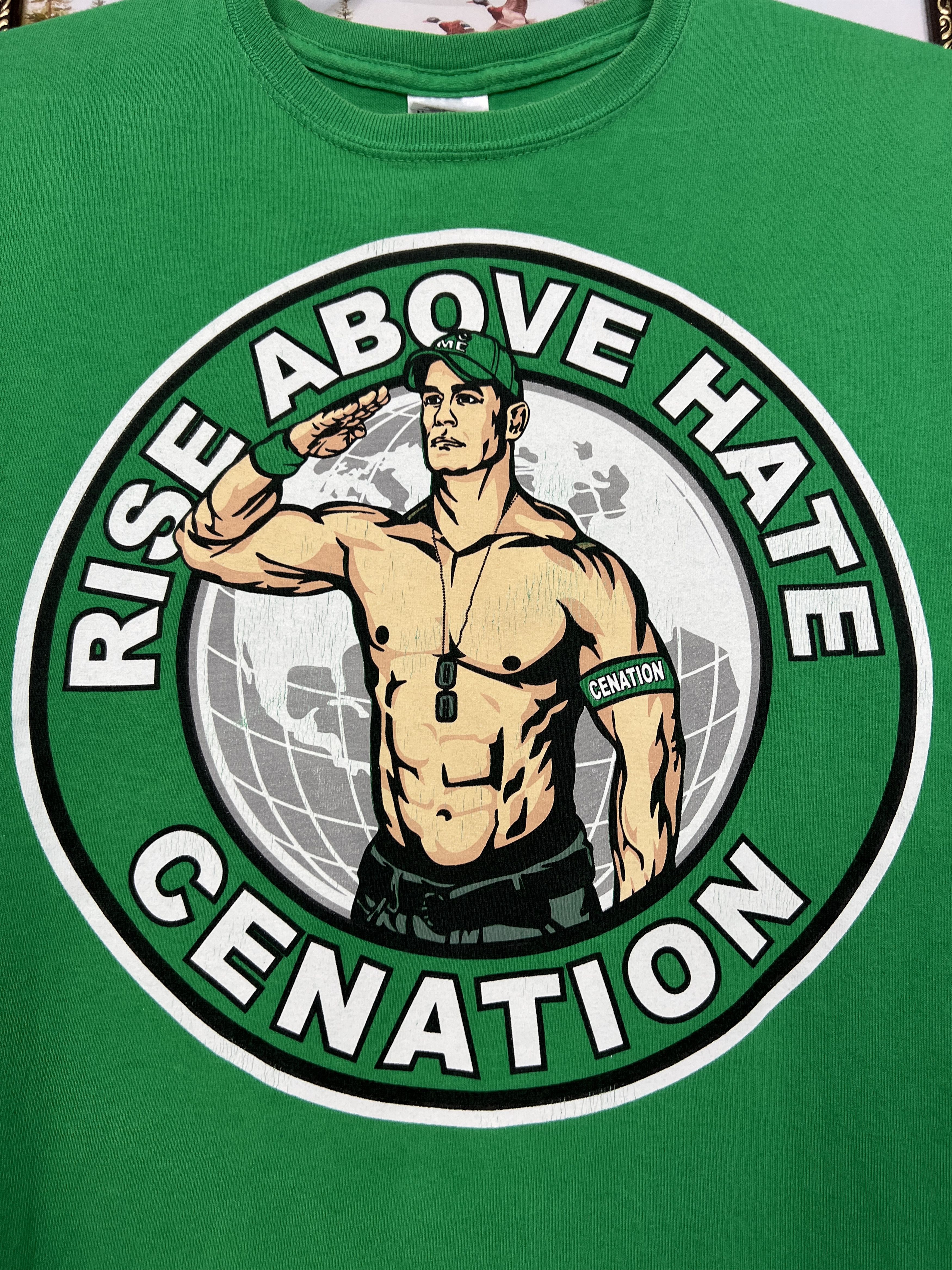 Gildan WWE John Cena Never Give Up Shirt Salut Tee Over Print Size US M / EU 48-50 / 2 - 3 Thumbnail