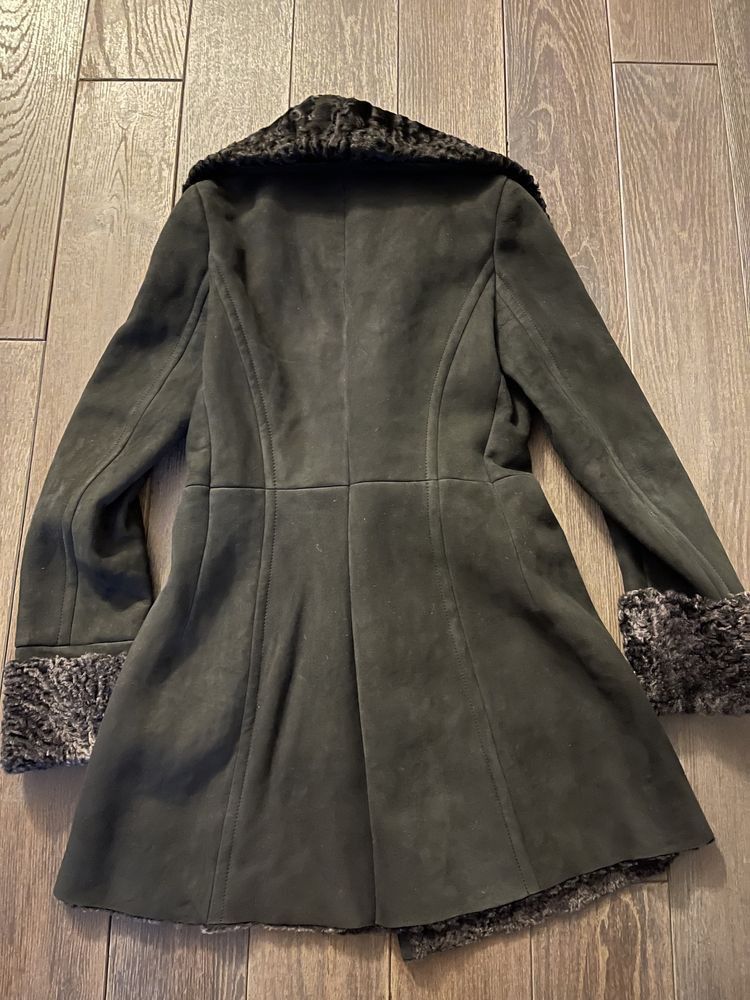 Prada Prada Milano Main Line Leather Fur Coat Jacket Gray-black Size M / US 6-8 / IT 42-44 - 2 Thumbnail