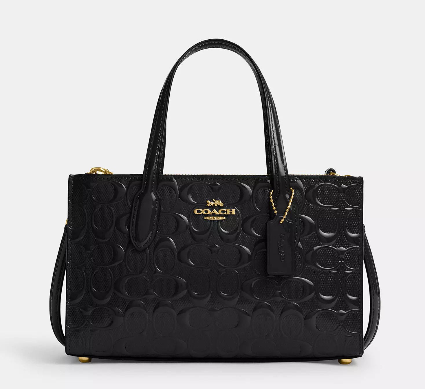 Coach Nina Small Tote Bag In Signature Leather CV400 Size ONE SIZE - 4 Thumbnail