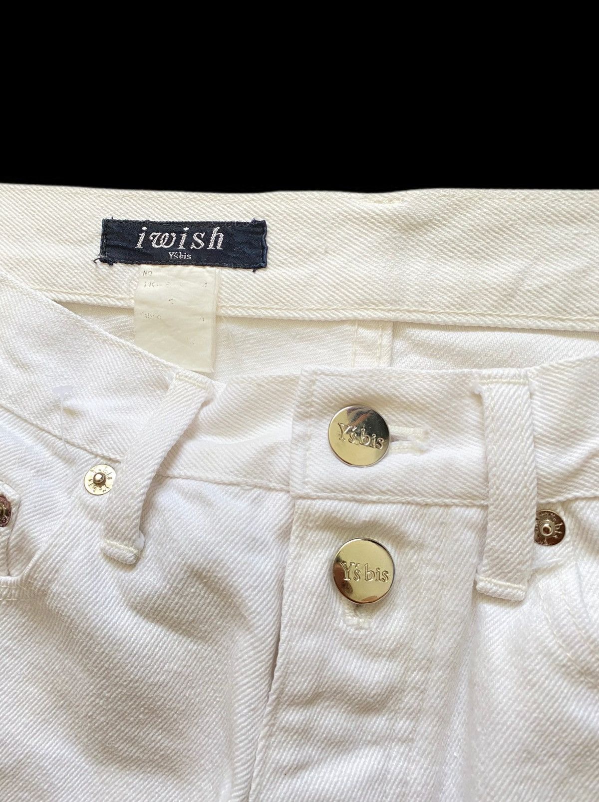Y's Vintage Iwish Y’s Bis Yohji Yamamoto Crisp White Jeans Size US 28 / EU 44 - 2 Thumbnail