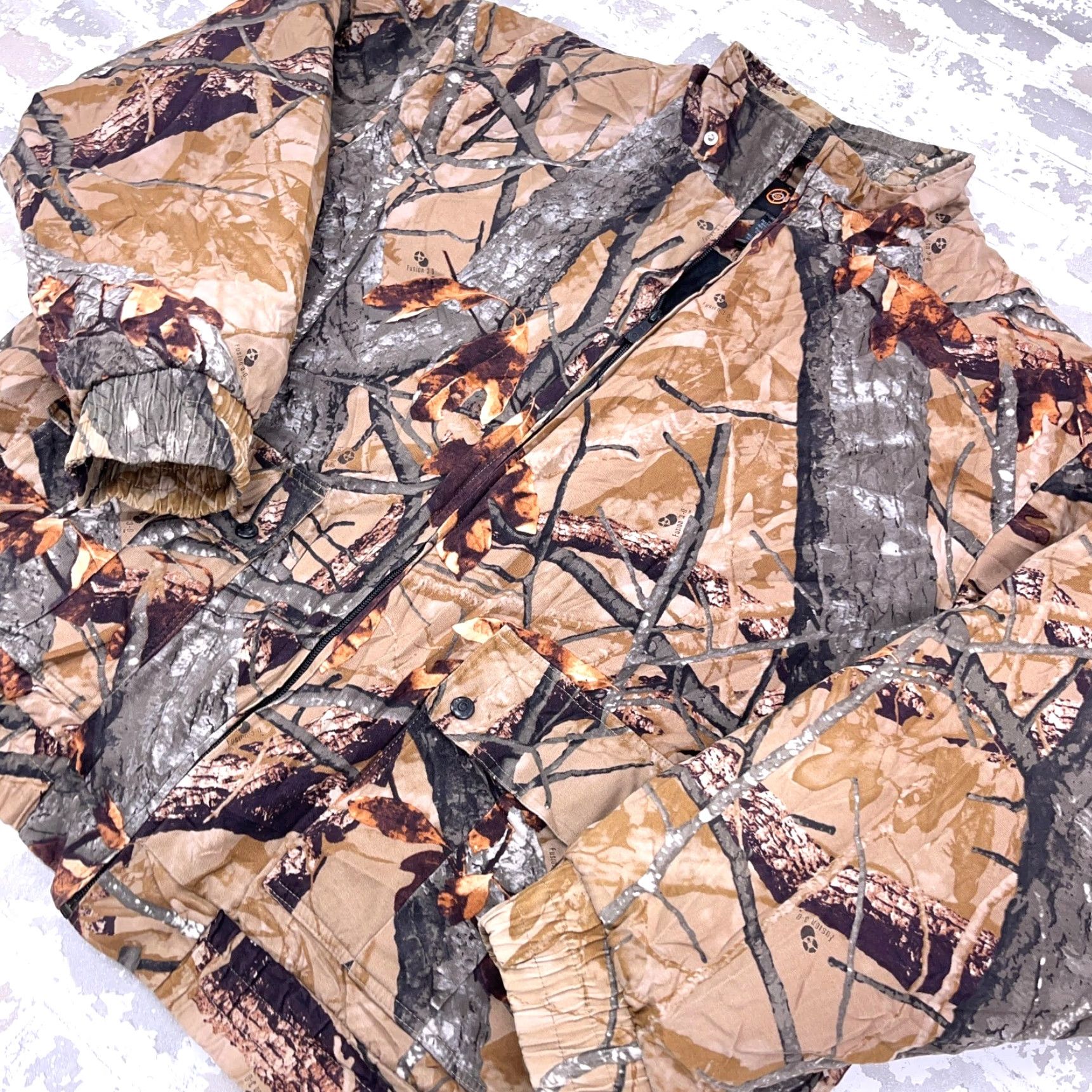 Vintage VINTAGE Outfitters Ridge Fusion 3D Camo Jacket Men 2XL Brown Insulated Full Zip Pockets Hunting Winter Fall Spring Summer Casual Workwear Jacket Size US XXL / EU 58 / 5 - 4 Thumbnail