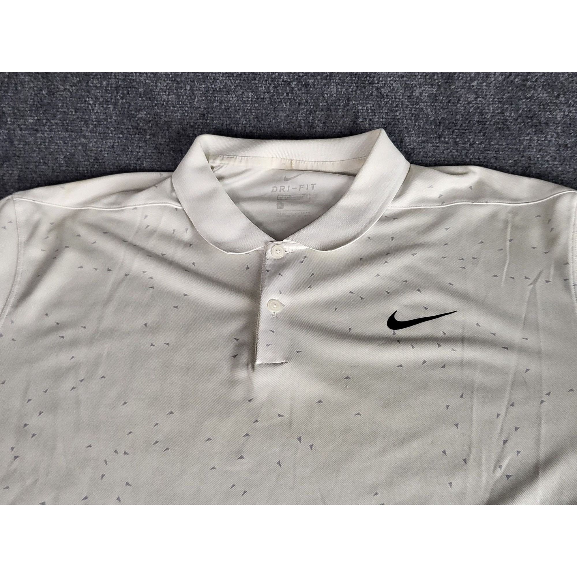 Nike Nike Dri-FIT Victory Printed Polo White CU9841-100 Men's Sz Size US XL / EU 56 / 4 - 2 Thumbnail