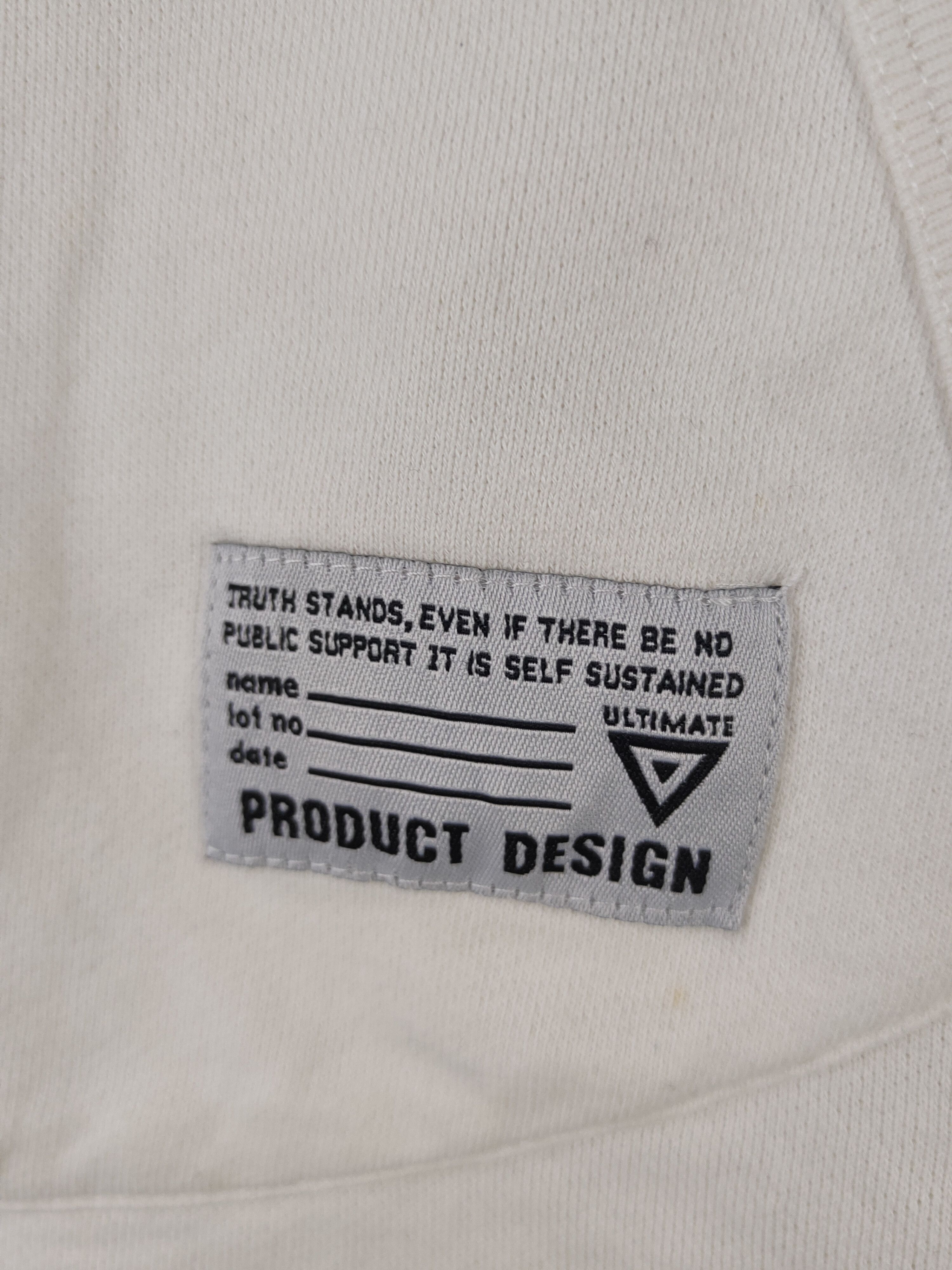 Japanese Brand DL Avail Avant Garde White Hoodie Sweatshirts #2023 Size M / US 6-8 / IT 42-44 - 6 Thumbnail
