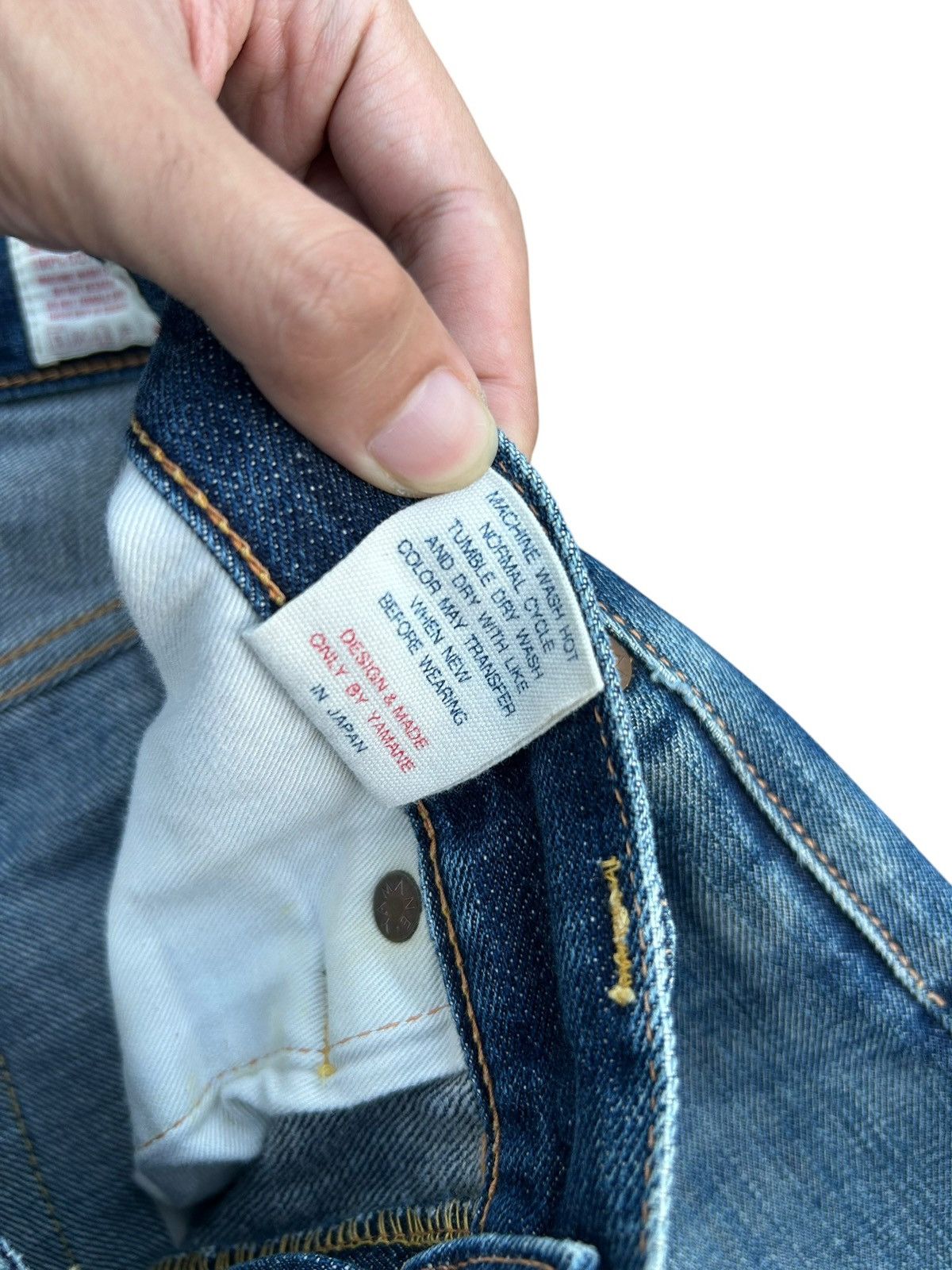 Kapital Thrashed Vintage Evisu Selvedge Denim Jeans Size US 32 / EU 48 - 9 Thumbnail