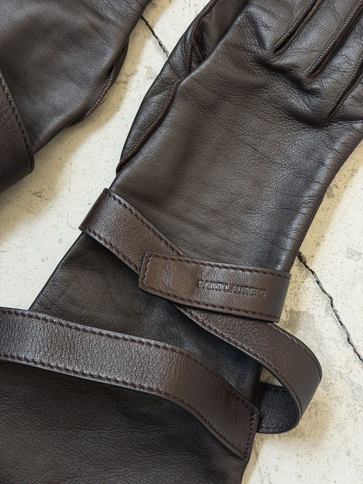 Saint Laurent Paris AVAITOR GLOVES Size ONE SIZE - 2 Thumbnail