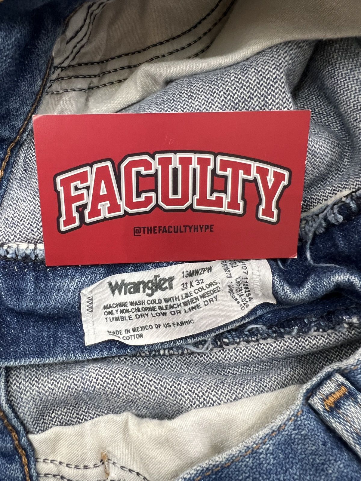 Wrangler Wrangler Denim Straight Leg Pant 33x32 Size US 33 - 3 Thumbnail