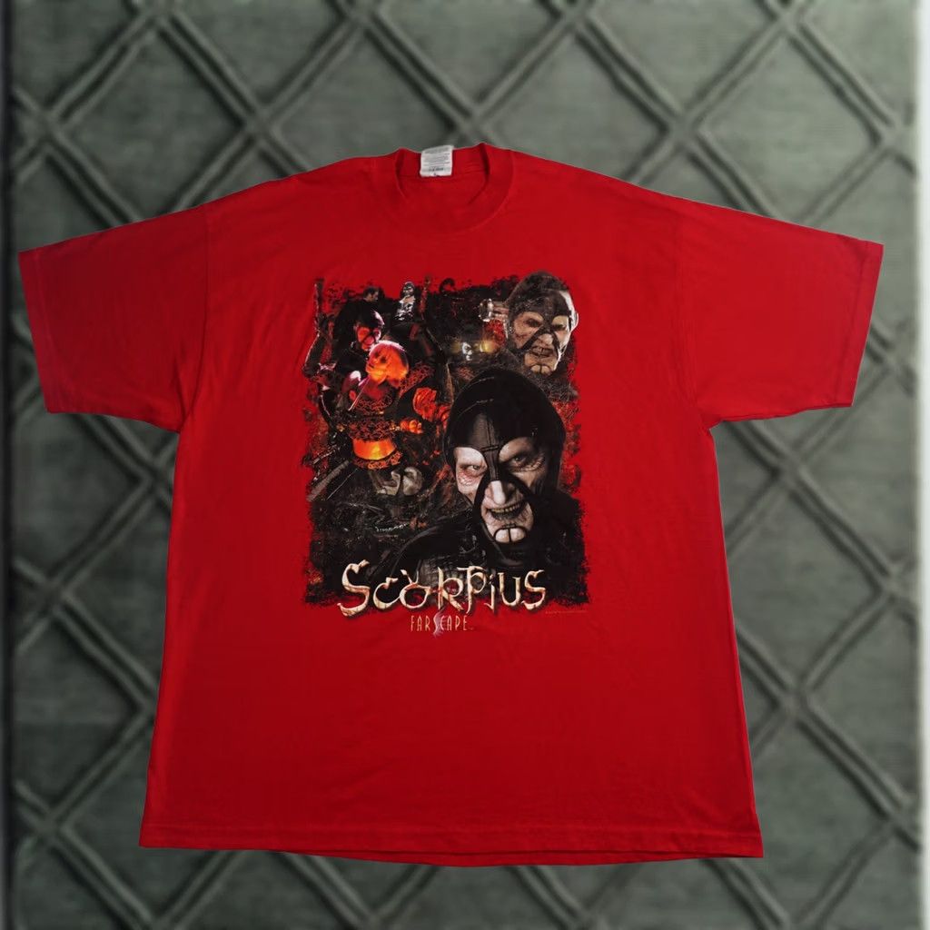 Vintage VINTAGE 90s Farscape SCORPIUS TV Series Shirt Red Mens XL Size US XL / EU 56 / 4 - 1 Thumbnail