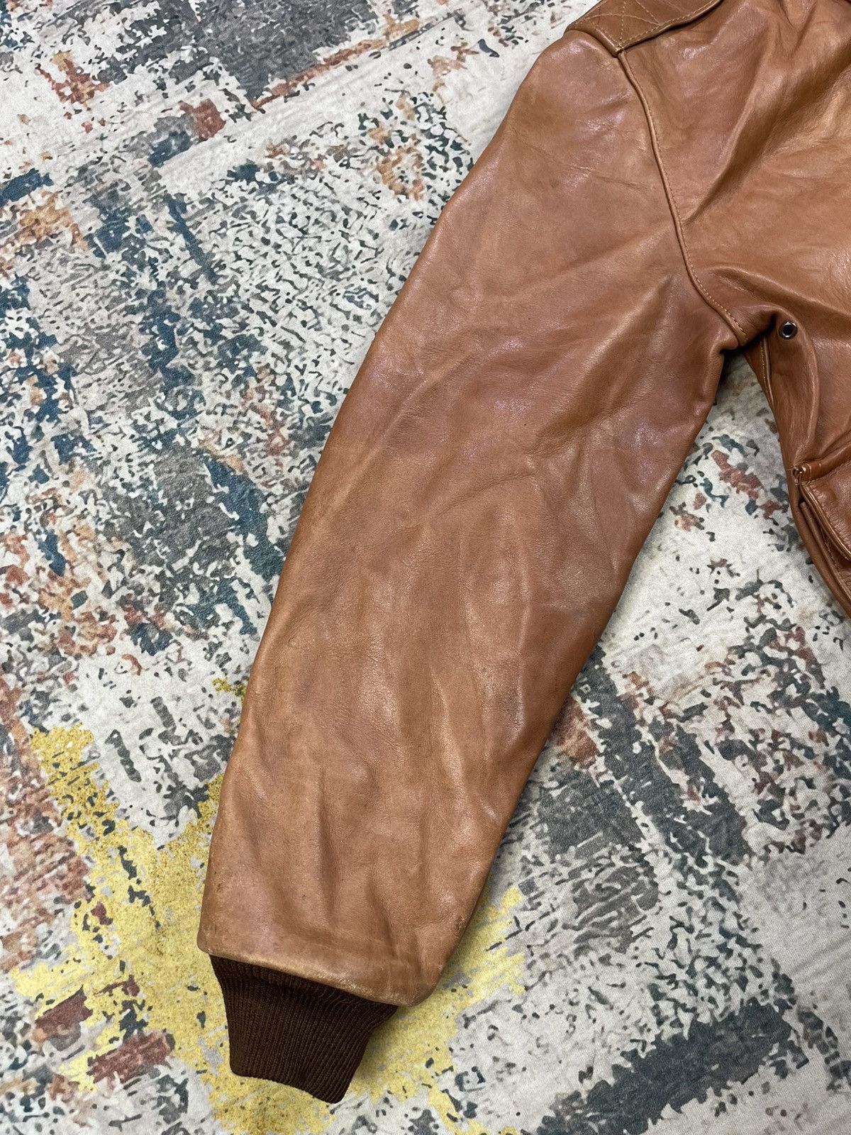 Vanson Leathers Vtg Vanson Leather Type A-2 Flight Jacket Size US XS / EU 42 / 0 - 4 Thumbnail