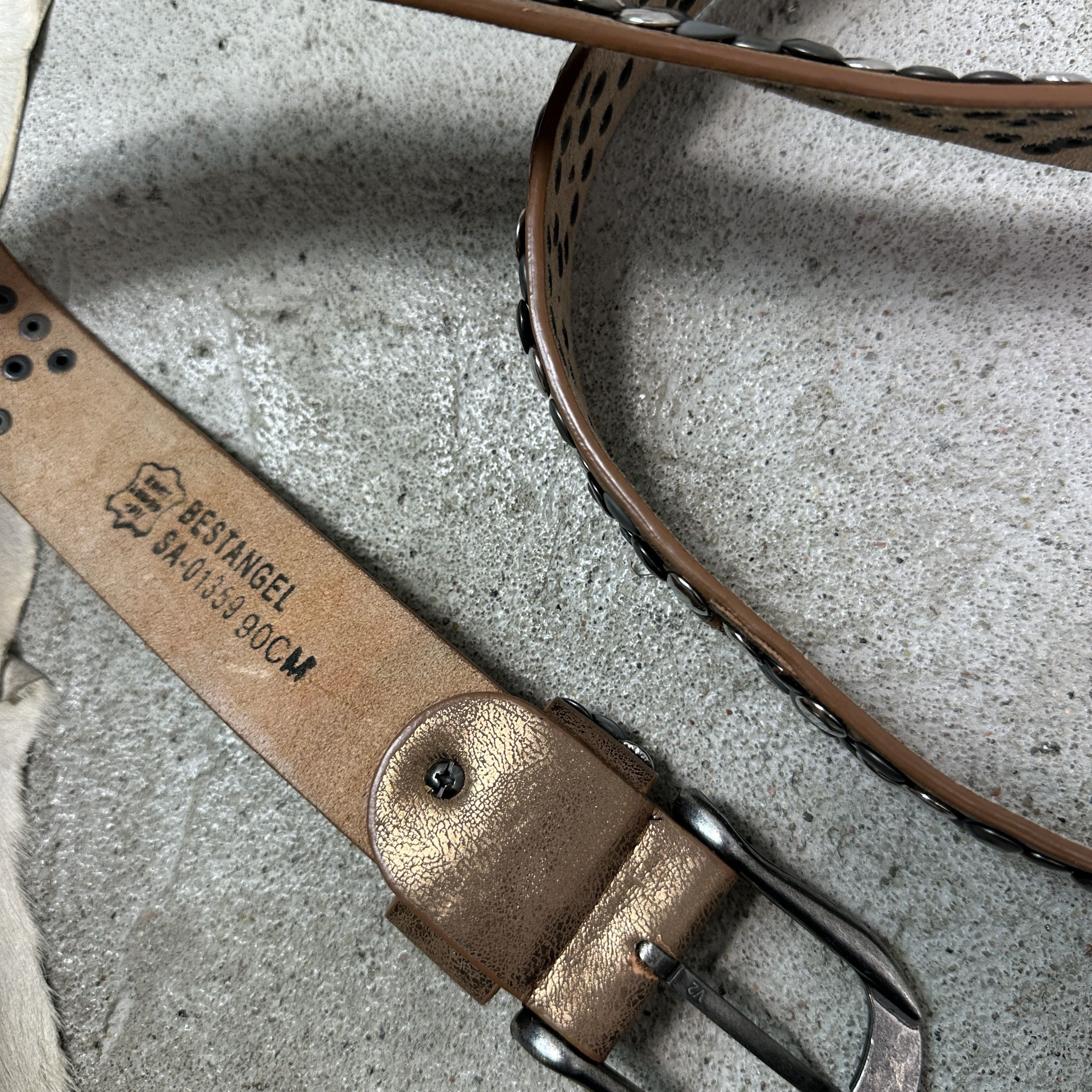 Vintage Vintage Avant Garde Studded Grunge Belt Y2K Size ONE SIZE - 4 Thumbnail