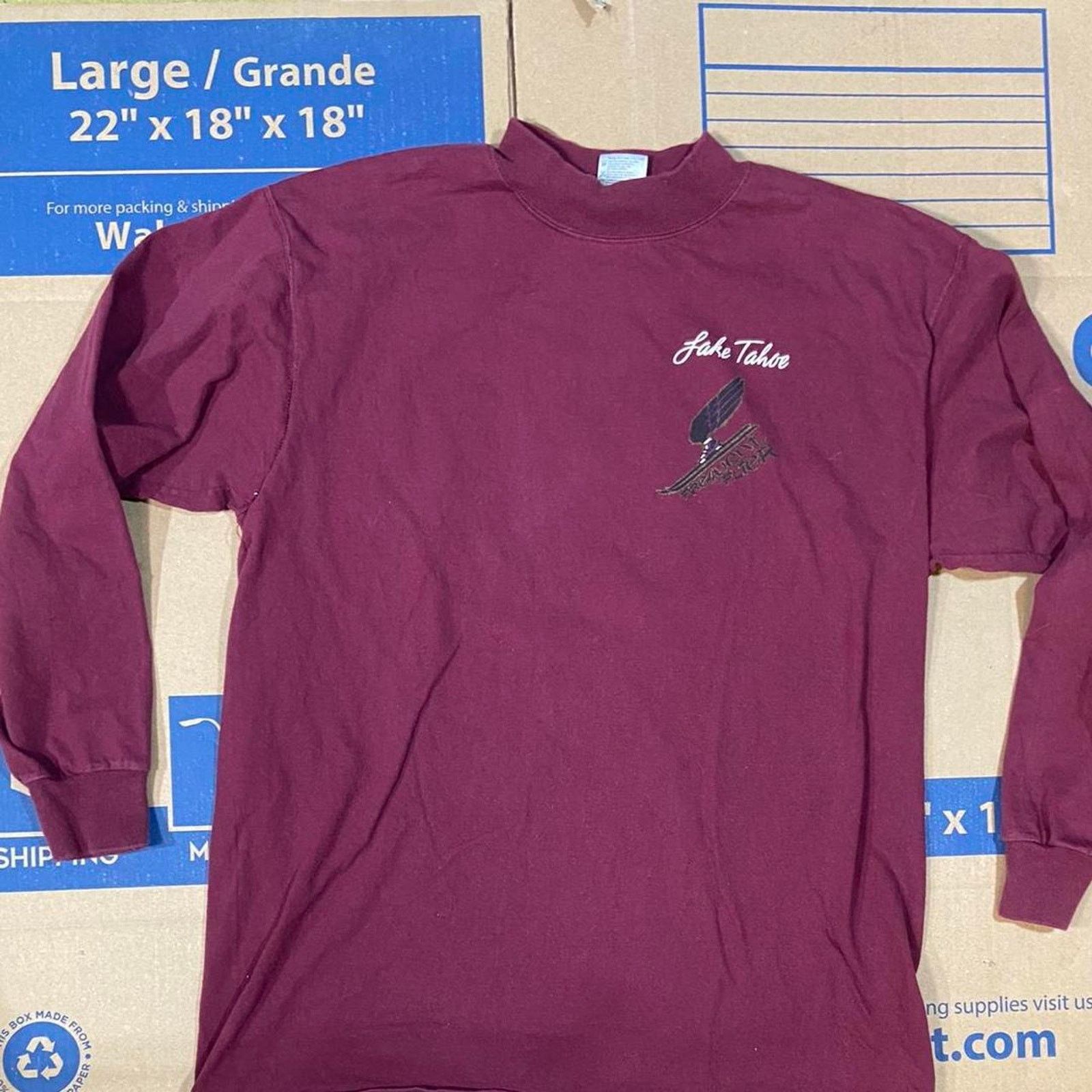 Fruit Of The Loom 90s lake tahoe long sleeve Size US XL / EU 56 / 4 - 2 Thumbnail