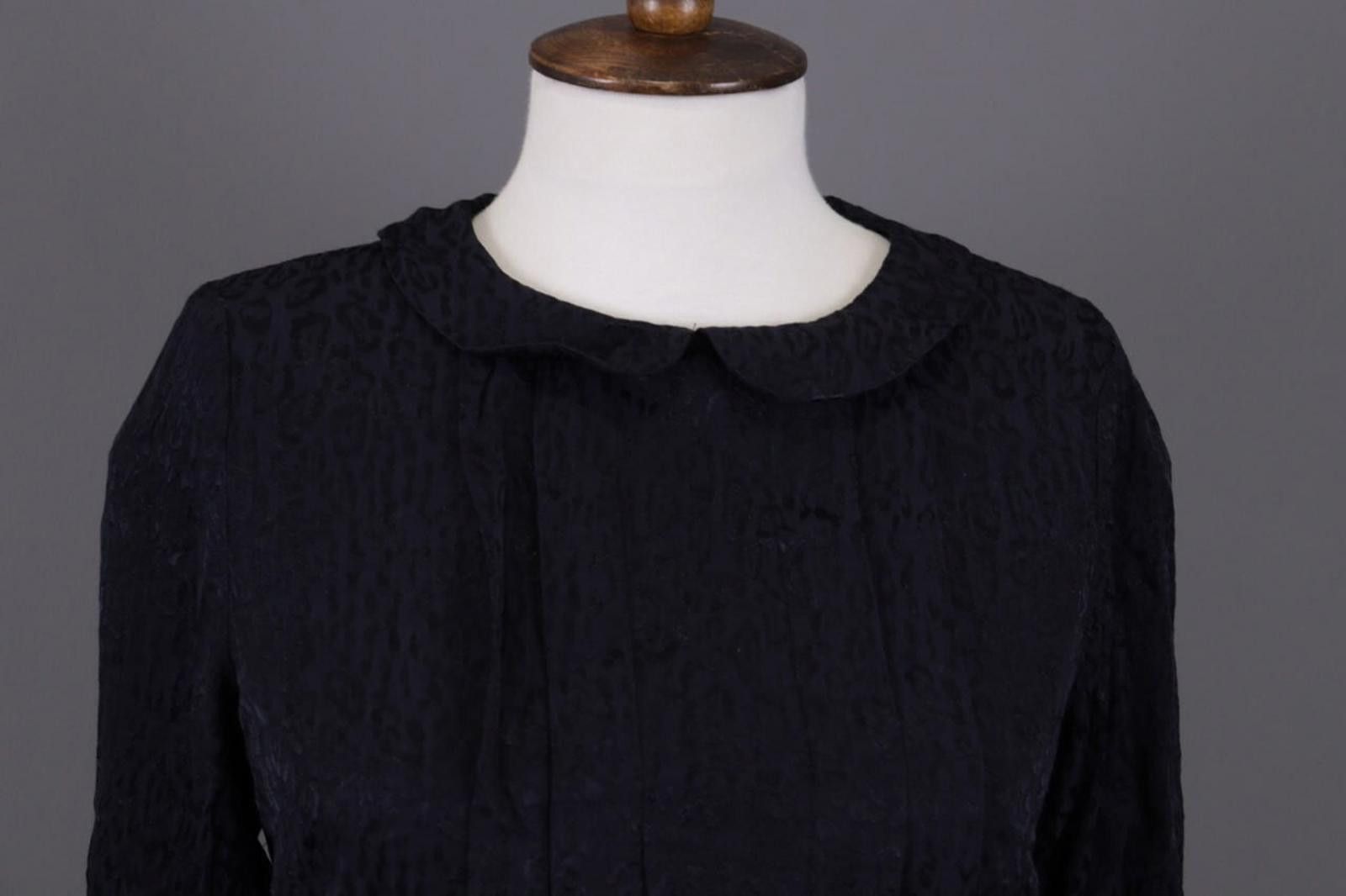 Designer Claudie Pierlot Black Animals Blow Blouse Shirt Size 36 Size M / US 6-8 / IT 42-44 - 2 Thumbnail
