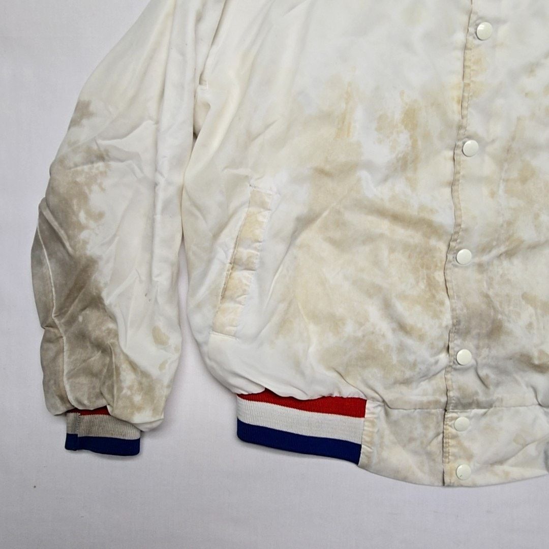 Vintage Vintage USA Olympic Training Jacket Artex White Mens Large Size US L / EU 52-54 / 3 - 7 Thumbnail