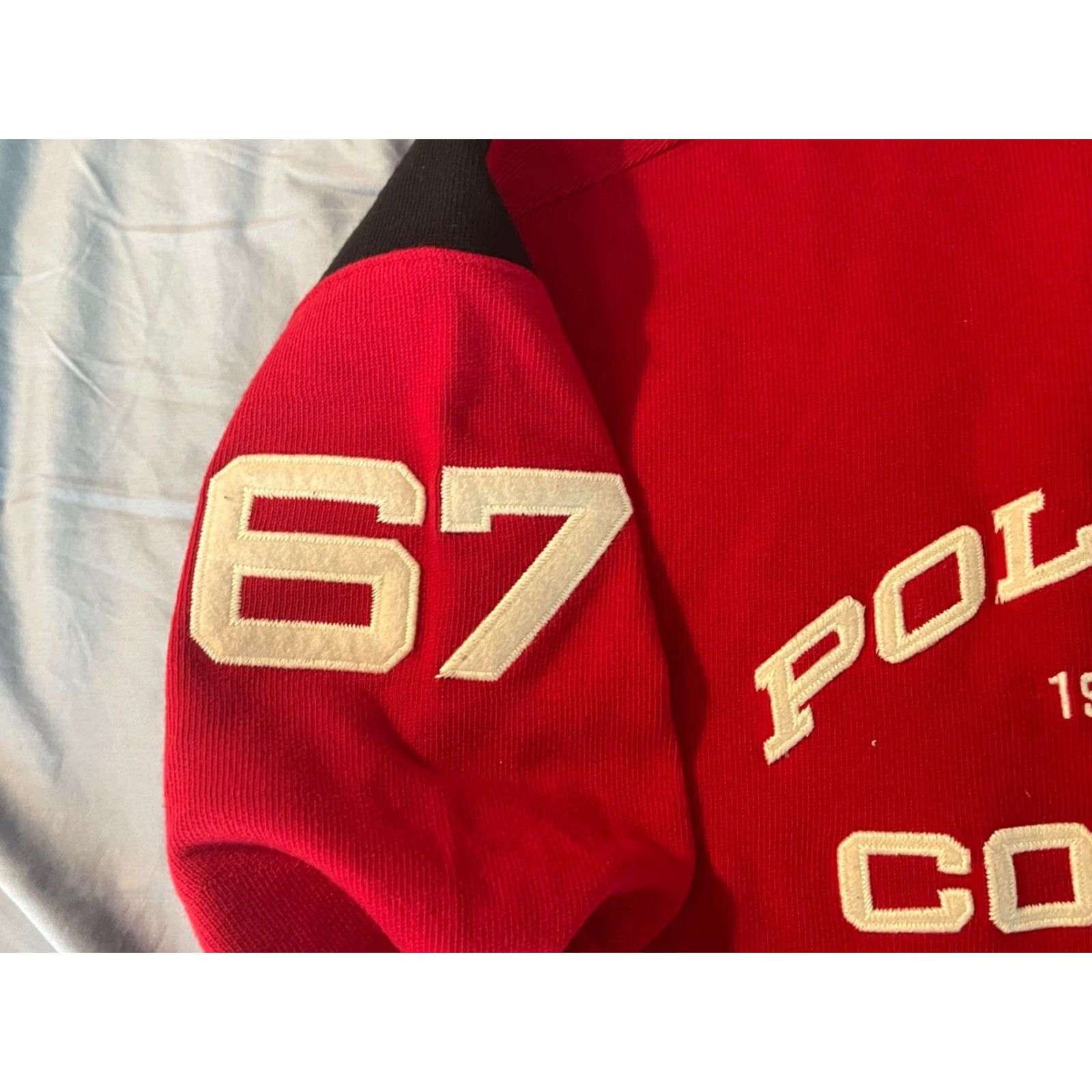 Vintage VINTAGE Polo Jeans Co Ralph Lauren 67 Long Sleeve Red Pullover Sweater XL Men Cotton Logo Crew Neck 90s Size US XL / EU 56 / 4 - 6 Thumbnail