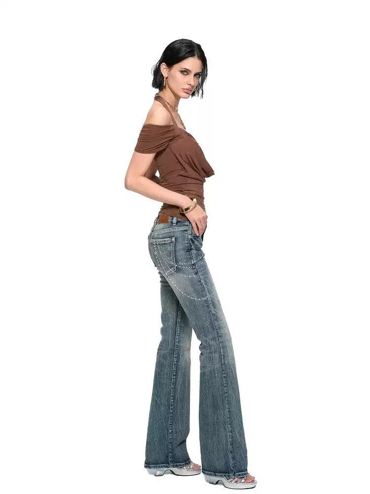 Japanese Brand Y2K Print Jeans Size 28" / US 6 / IT 42 - 4 Thumbnail