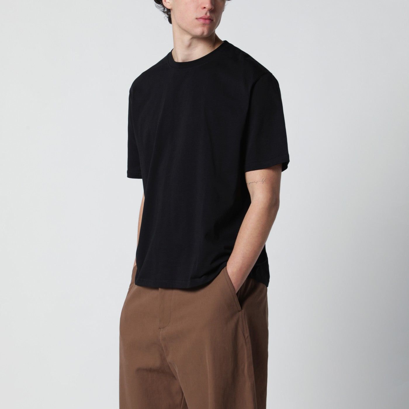 Studio Nicholson Studio Nicholson Bric T-Shirt Black Regular Fit Size US M / EU 48-50 / 2 - 1 Thumbnail