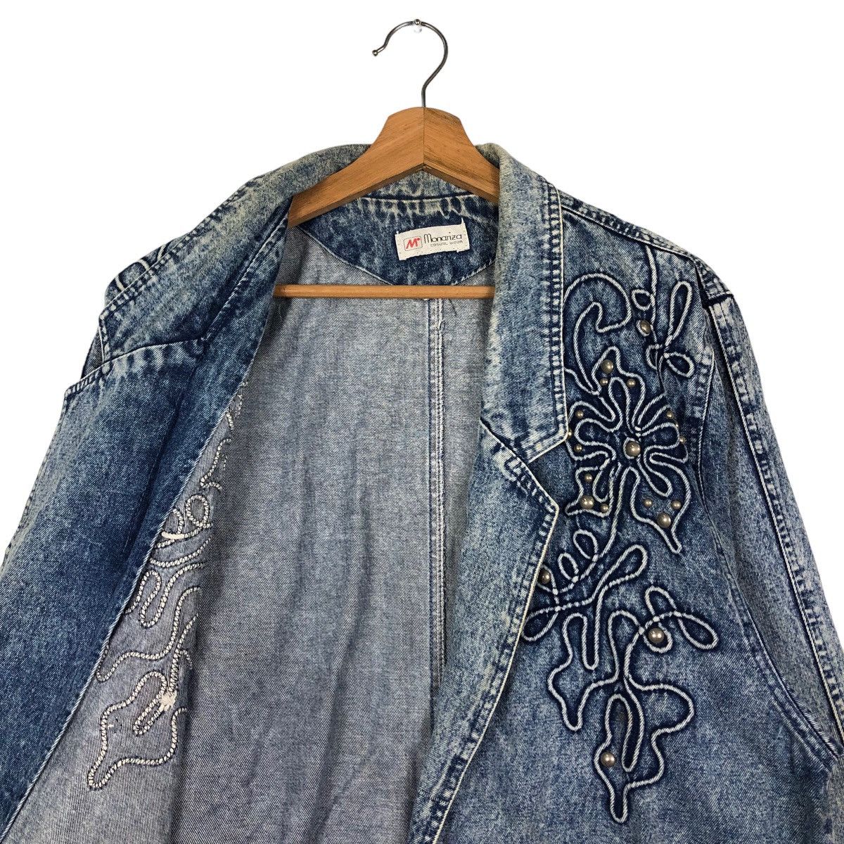 Japanese Brand 🔥Vintage Denim Jacket Monariza Embroidered Design Kapital Size US M / EU 48-50 / 2 - 12 Thumbnail