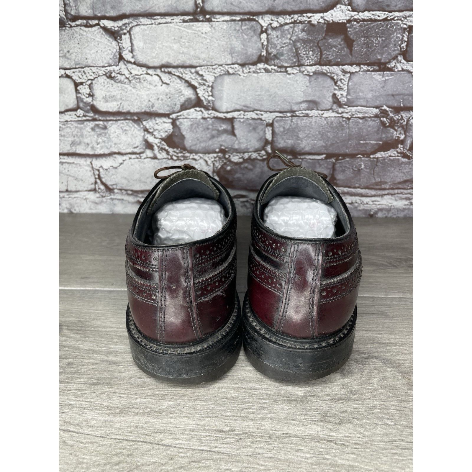 Stuart McGuire Stuart Mcguire LongWing Blucher Burgundy Leather Dress Shoes Size US 10.5 / EU 43-44 - 5 Thumbnail