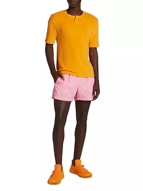 Bottega Veneta o1loc1c0324 690530 Boxer Swim Shorts in Bubble Gum Washed Size US 36 / EU 52 - 2 Thumbnail